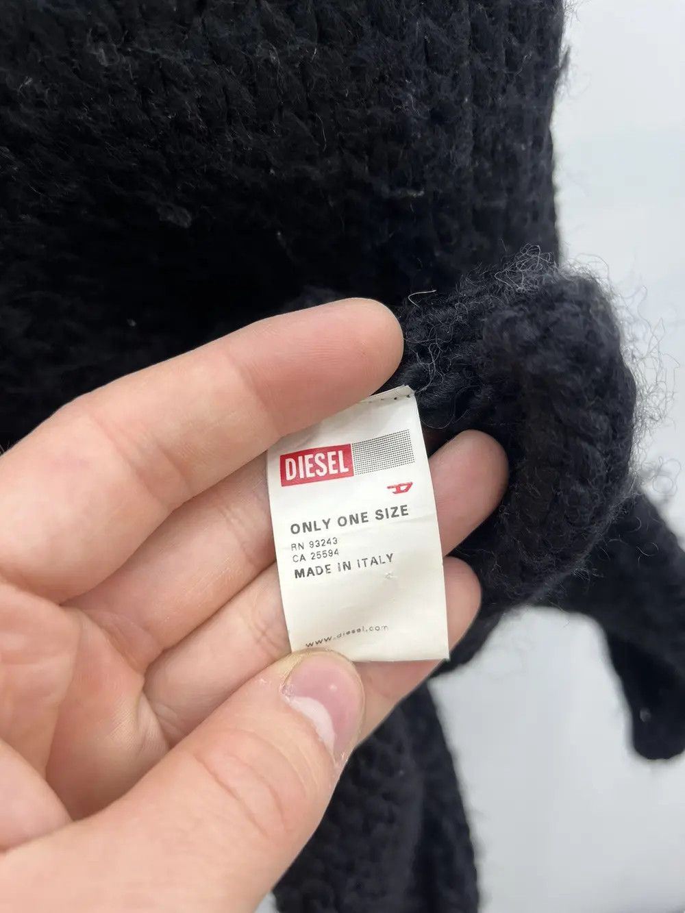 Diesel Vintage Diesel Big Logo Knit Beany Sacrf Size ONE SIZE - 3 Thumbnail
