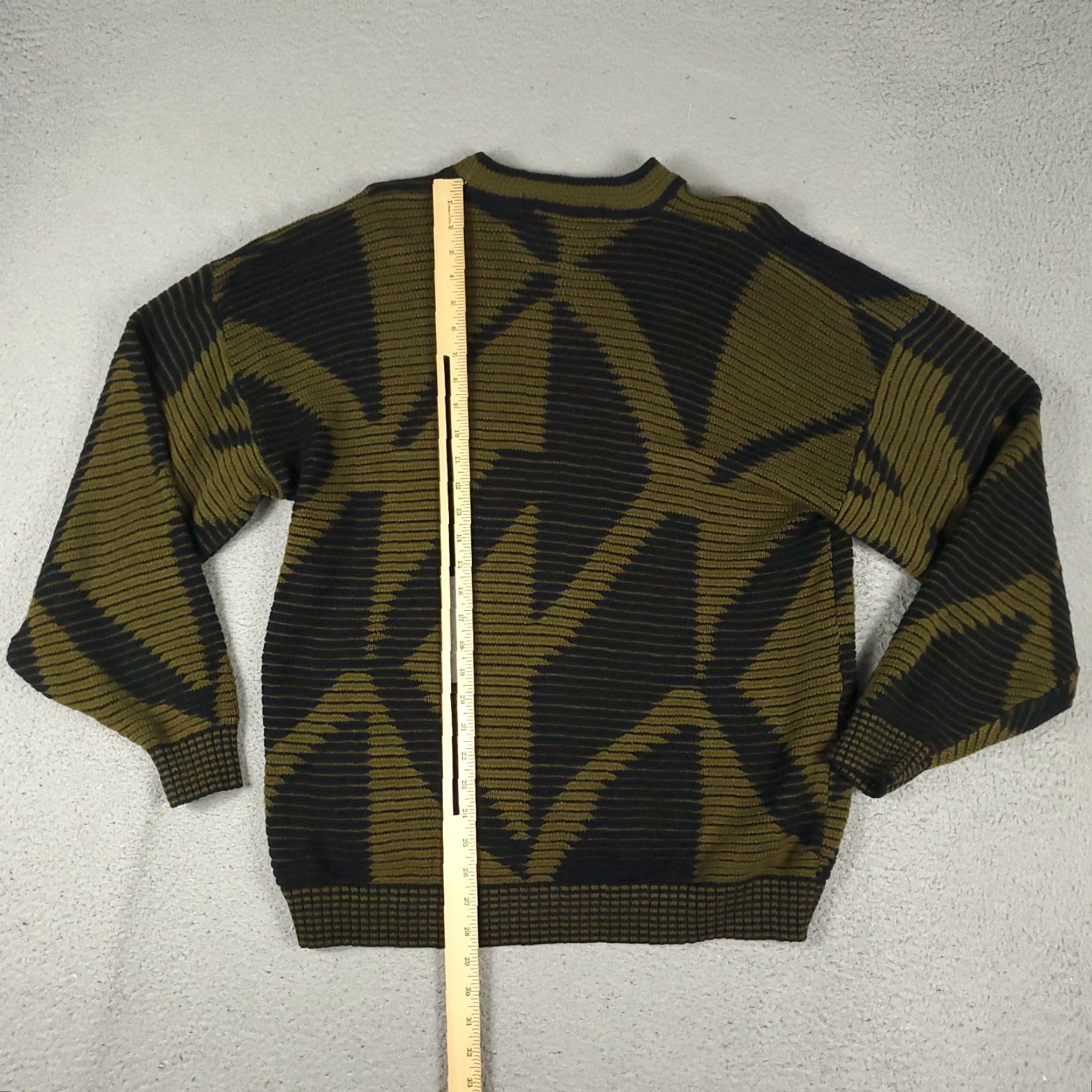 McGregor VINTAGE McGregor Sweater XL Brown Geometric Knit Crew Pullover Mens Size US XL / EU 56 / 4 - 6 Thumbnail