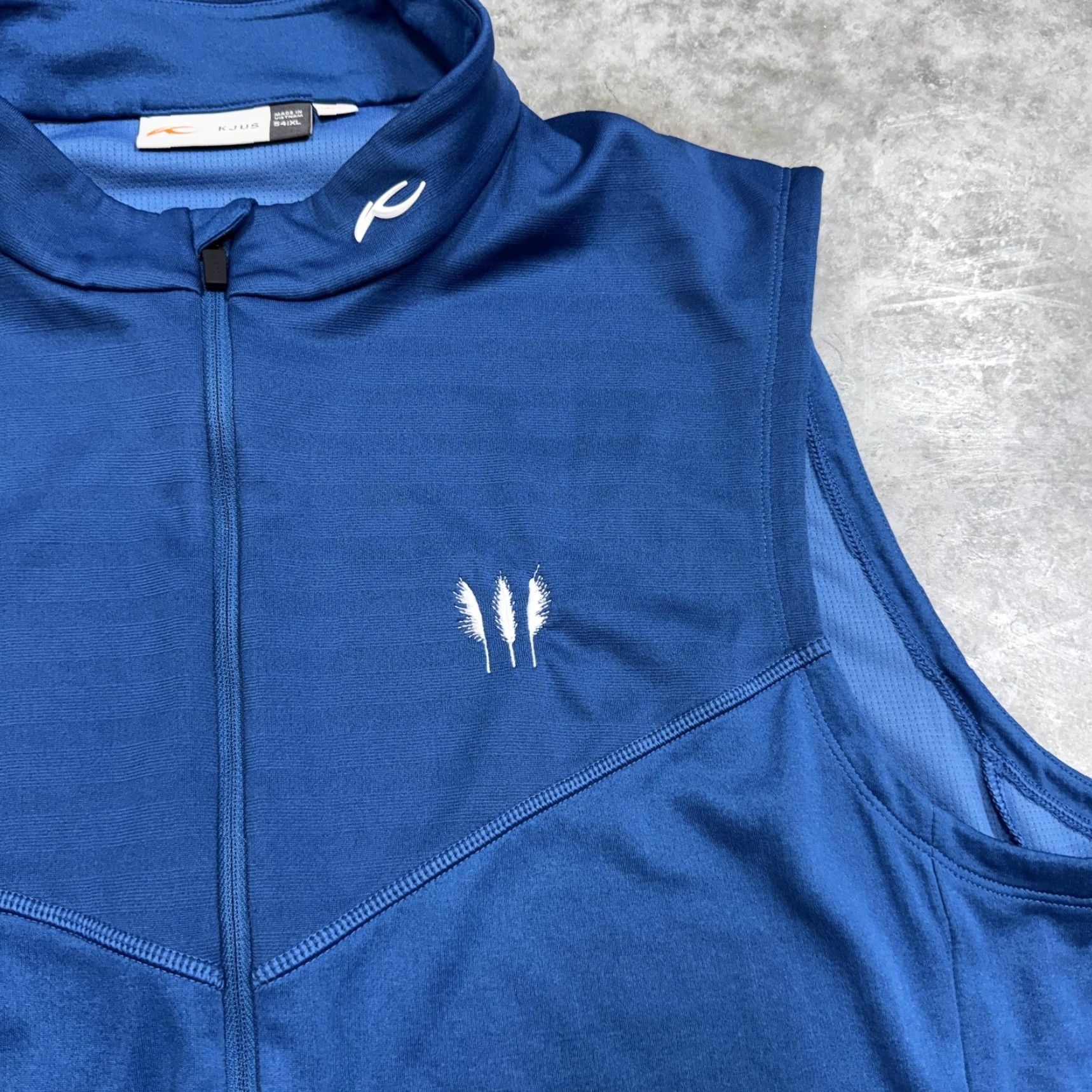 KJUS KJUS Vest Mens XL Blue Full Zip Golf Performance Sleeveless UPF 50+ Athletic Size US XL / EU 56 / 4 - 3 Thumbnail