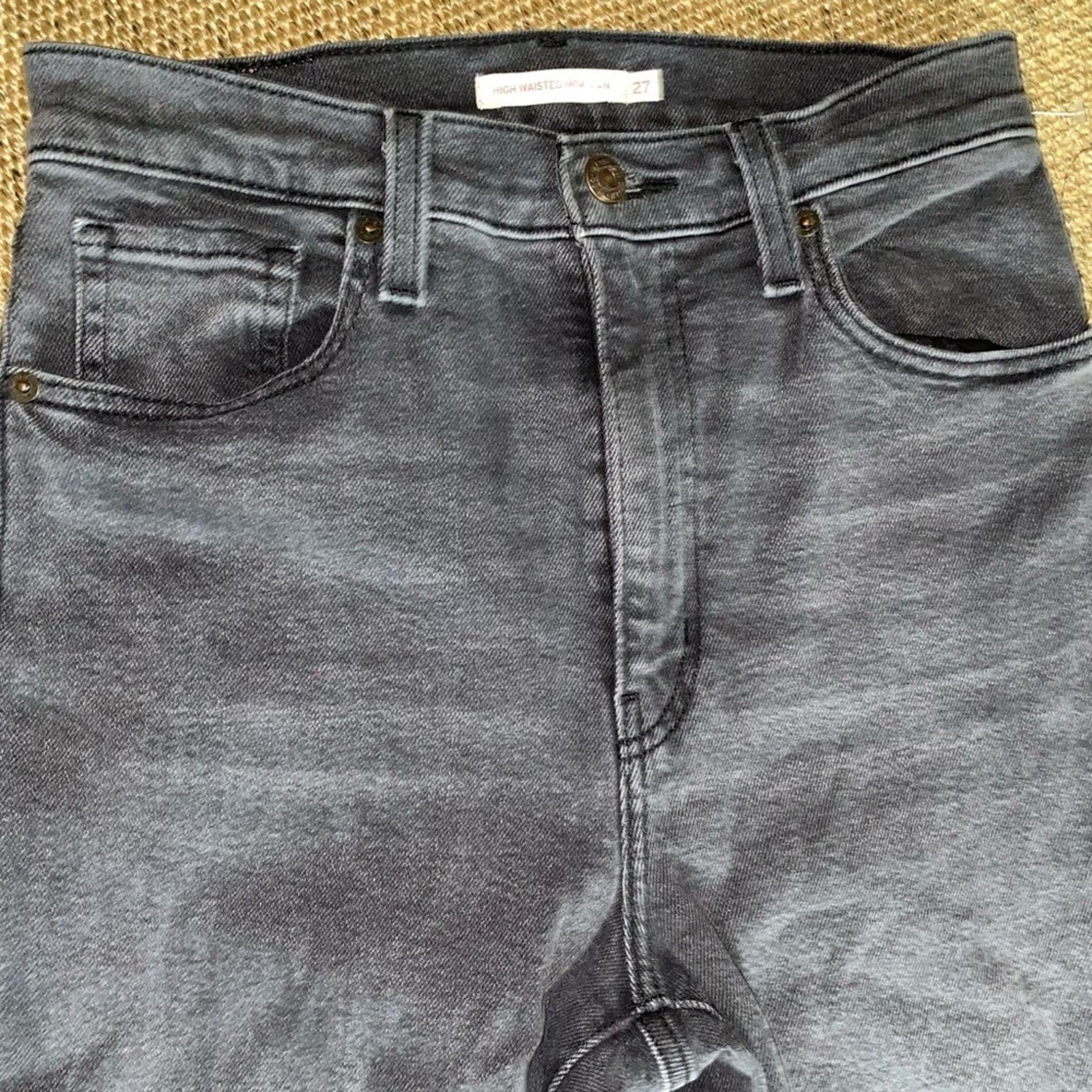Levi's Levis Black High Rise Mom Jean waist 27 L 29 Size 27" / US 4 / IT 40 - 4 Thumbnail