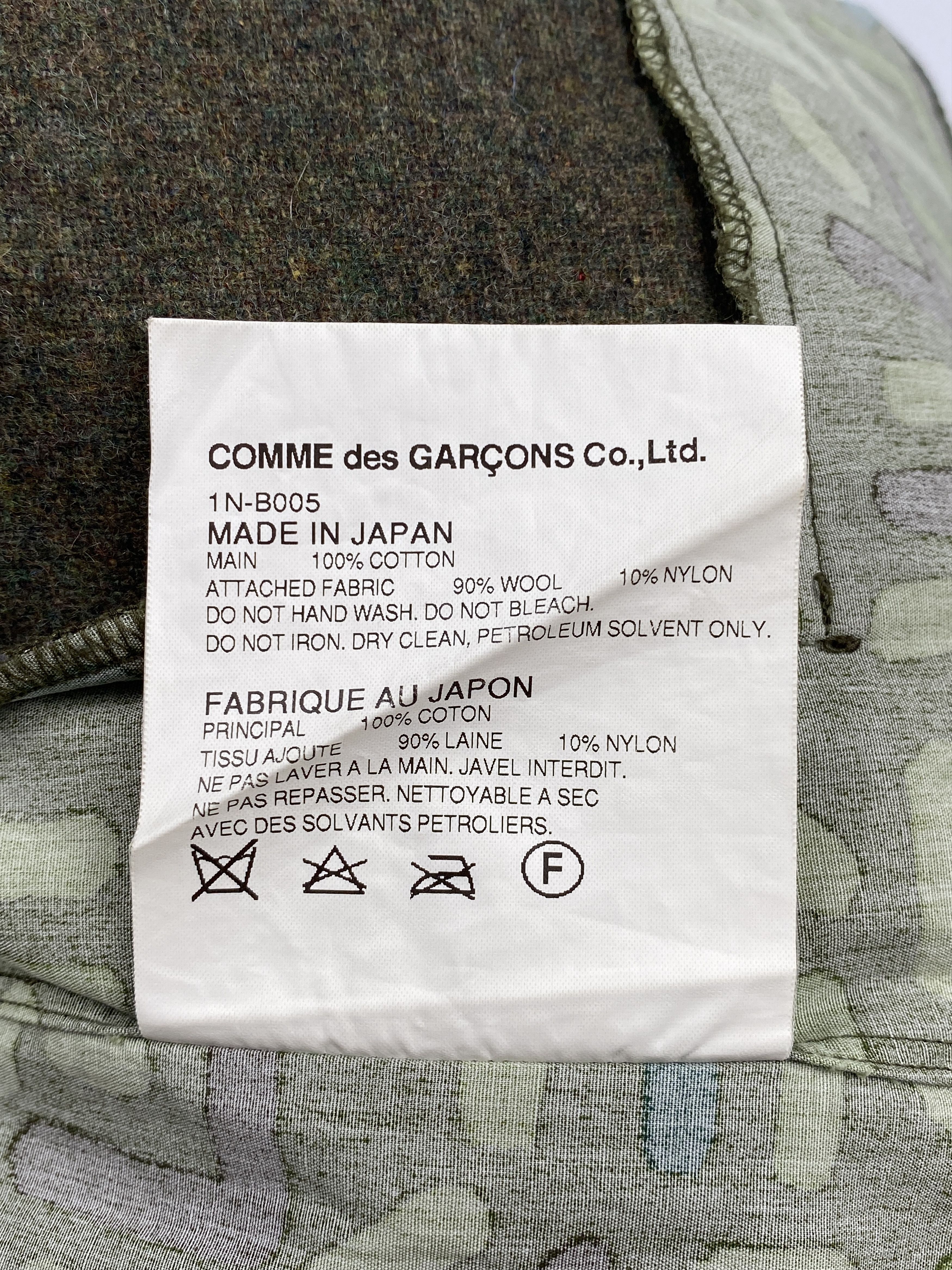 Comme des Garcons Black AD2014 Geometric Print Long Sleeves Shirt Size US XS / EU 42 / 0 - 16 Thumbnail