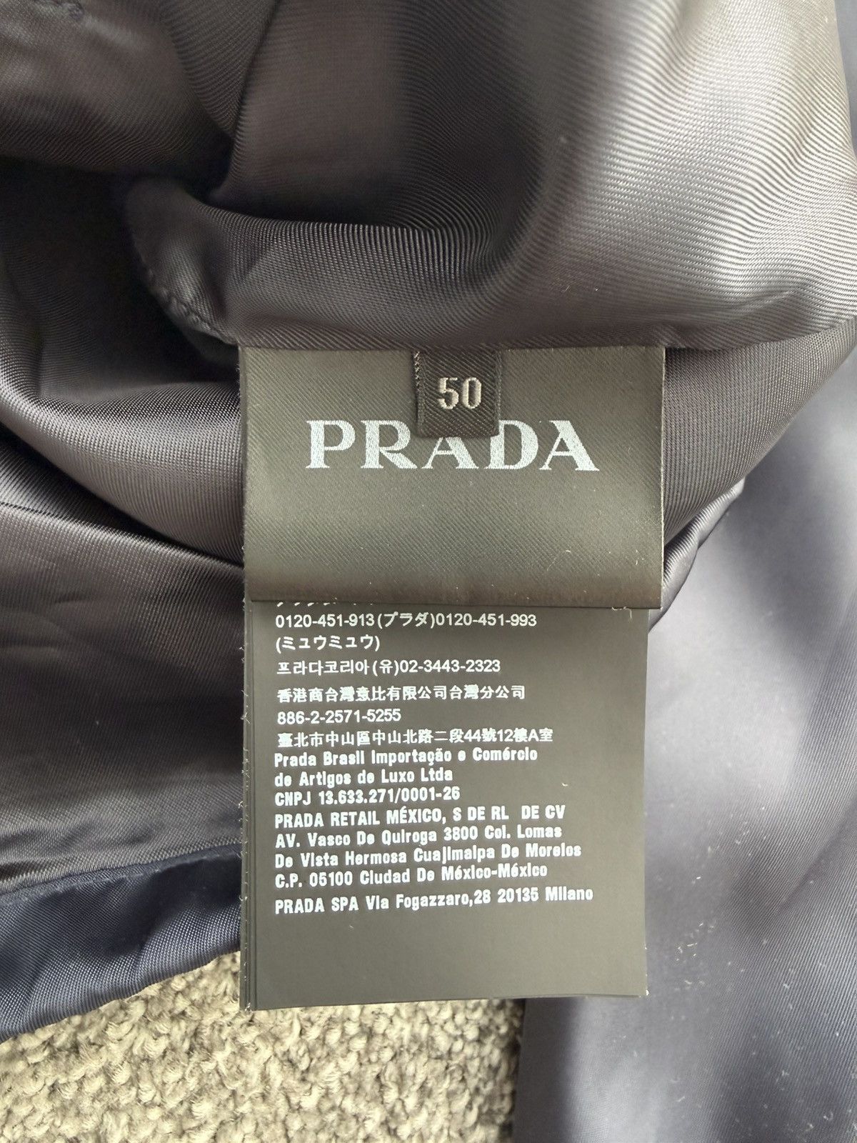 Prada Prada Nylon Bomber Jacket - Navy - Size50 Size US M / EU 48-50 / 2 - 8 Thumbnail