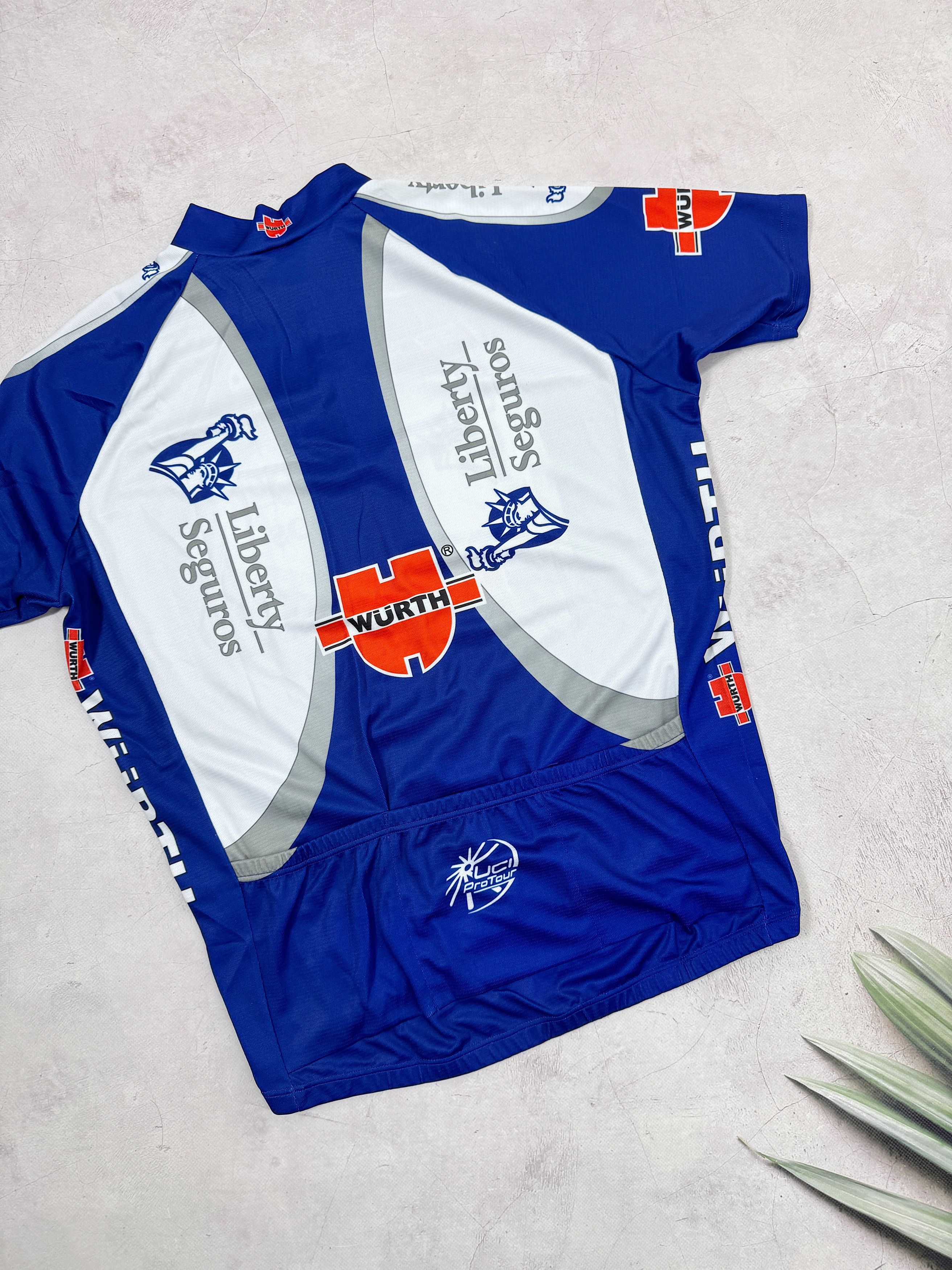Vintage 2006 Etxeondo Cycling Jersey Liberty Seguros Wurth Uci Size US L / EU 52-54 / 3 - 9 Thumbnail