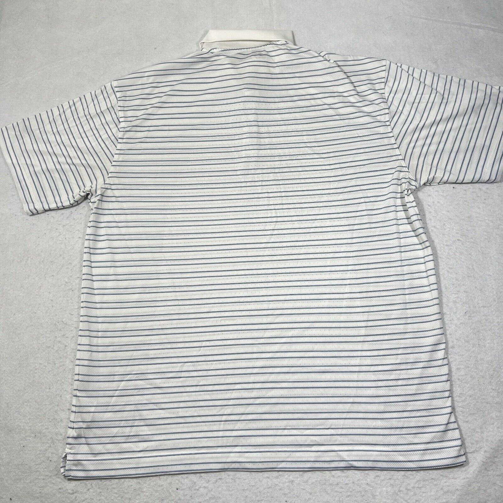 Nike Nike Golf Dri Fit Short Sleeve Athletic Polo White Striped Size US XL / EU 56 / 4 - 10 Thumbnail