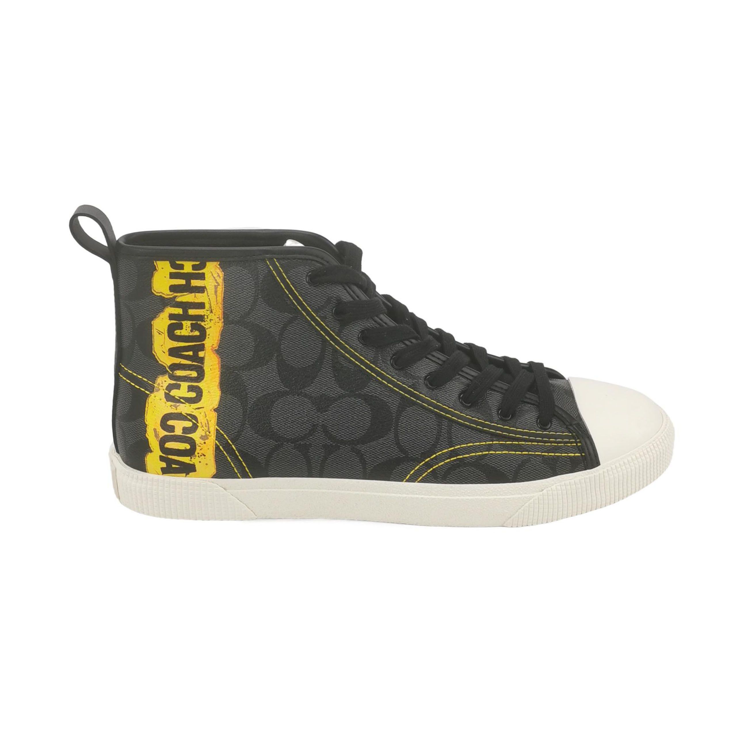 Coach Coach Graffiti Signature Hi-Top Sneakers EU 40.5 Size US 7 / EU 40 - 1 Thumbnail