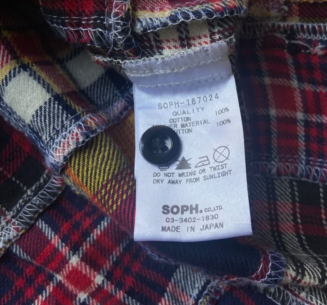 Sophnet. Japanese brand - Sophnet patchwork flannel shirt hood Size US L / EU 52-54 / 3 - 6 Thumbnail