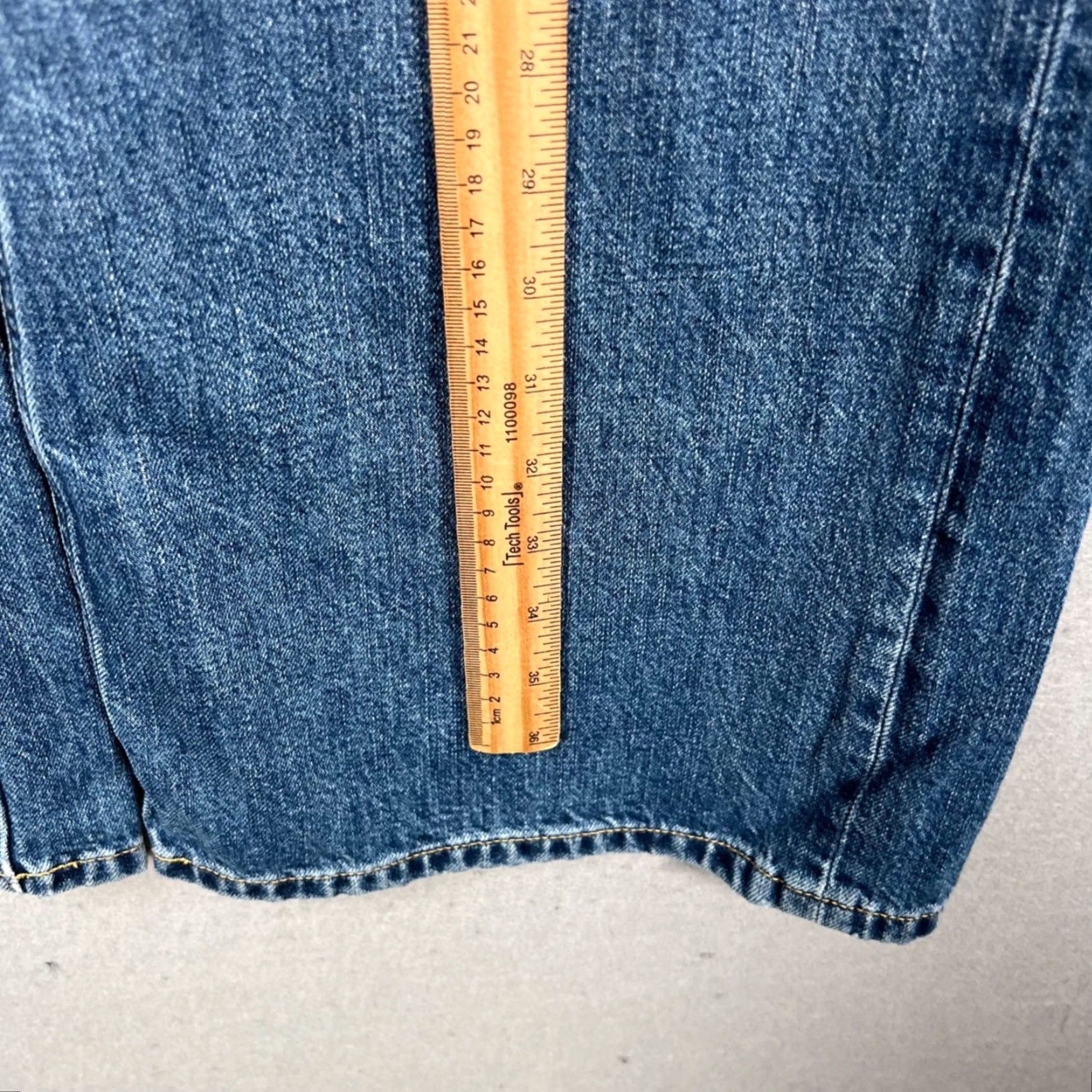 Everlane Everlane Jeans Womens 23R Wide-Leg Blue Denim Organic Cotton Blend 5-Pocket Inseam 30in High Rise Regular Size 40" / US 18 - 7 Thumbnail
