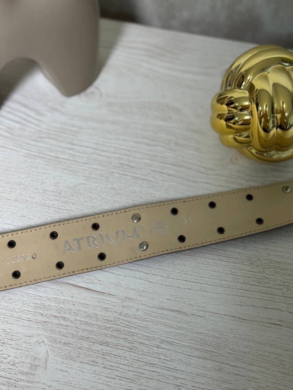 POST ARCHIVE FACTION (PAF) VTG Cowboy Style Leather Belt Gold Y2K 00s USA Hype Trend Size ONE SIZE - 6 Thumbnail