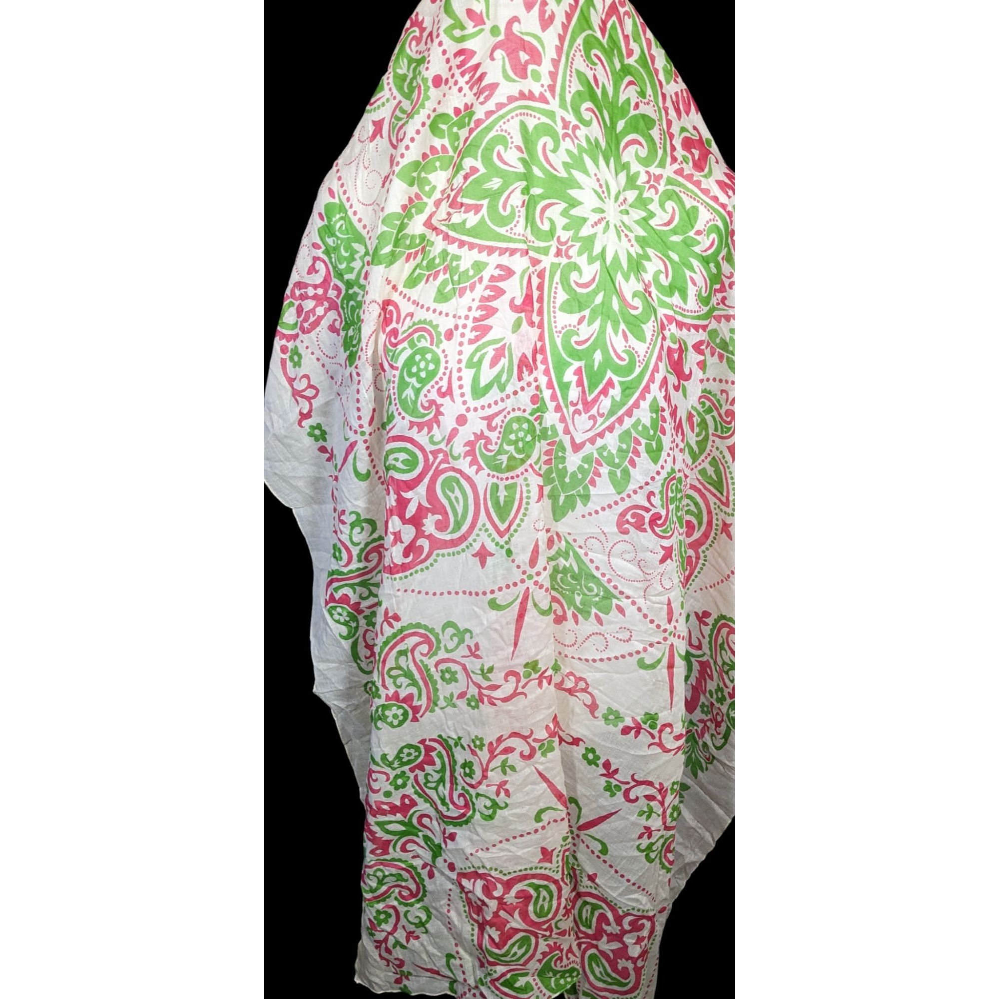 Other Maison Lecomte Flament Lightweight Cotton Floral Scarf Size ONE SIZE - 2 Thumbnail