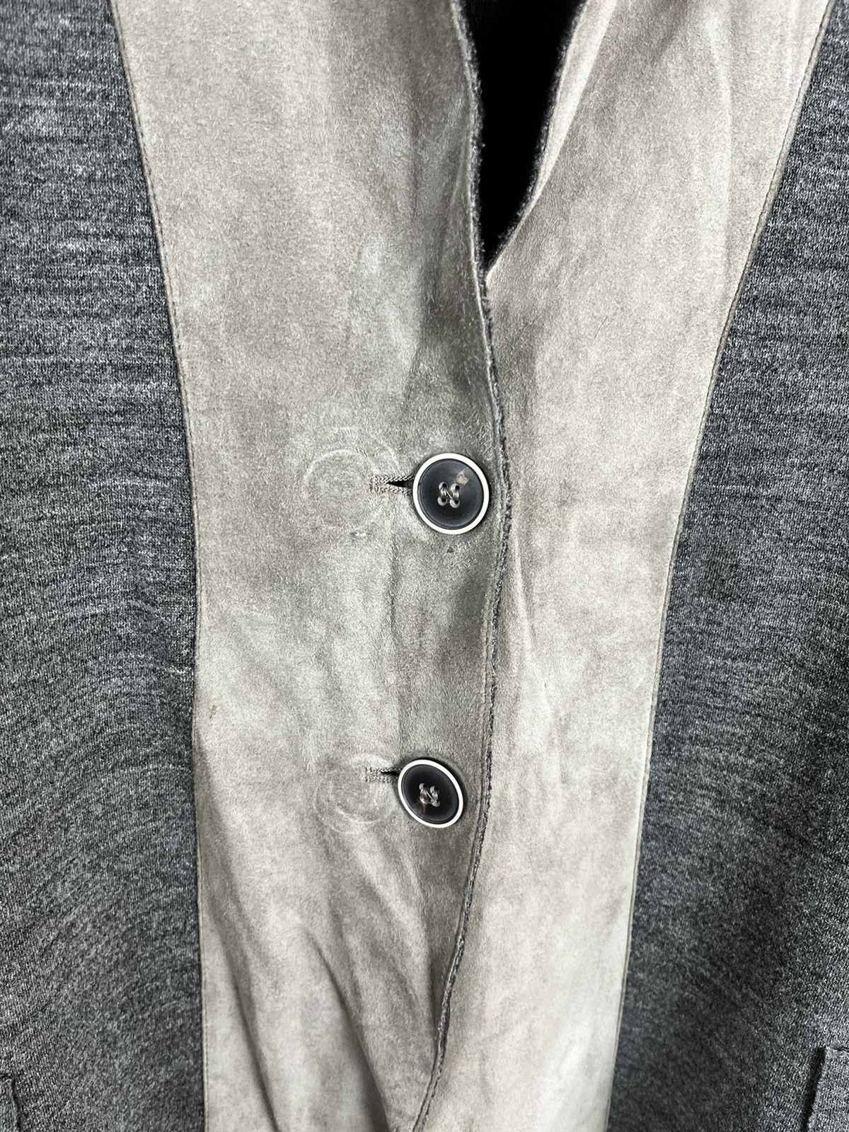 Fabiana Filippi Fabiana Filippi leather wool blazer jacket Size L / US 10 / IT 46 - 4 Thumbnail