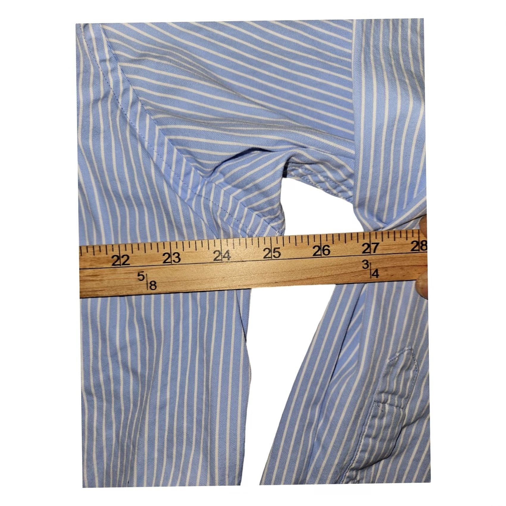 Banana Republic VINTAGE Banana Republic Button Shirt Long Sleeve Men's XL Blue Striped Casual Workwear Size US XL / EU 56 / 4 - 3 Thumbnail