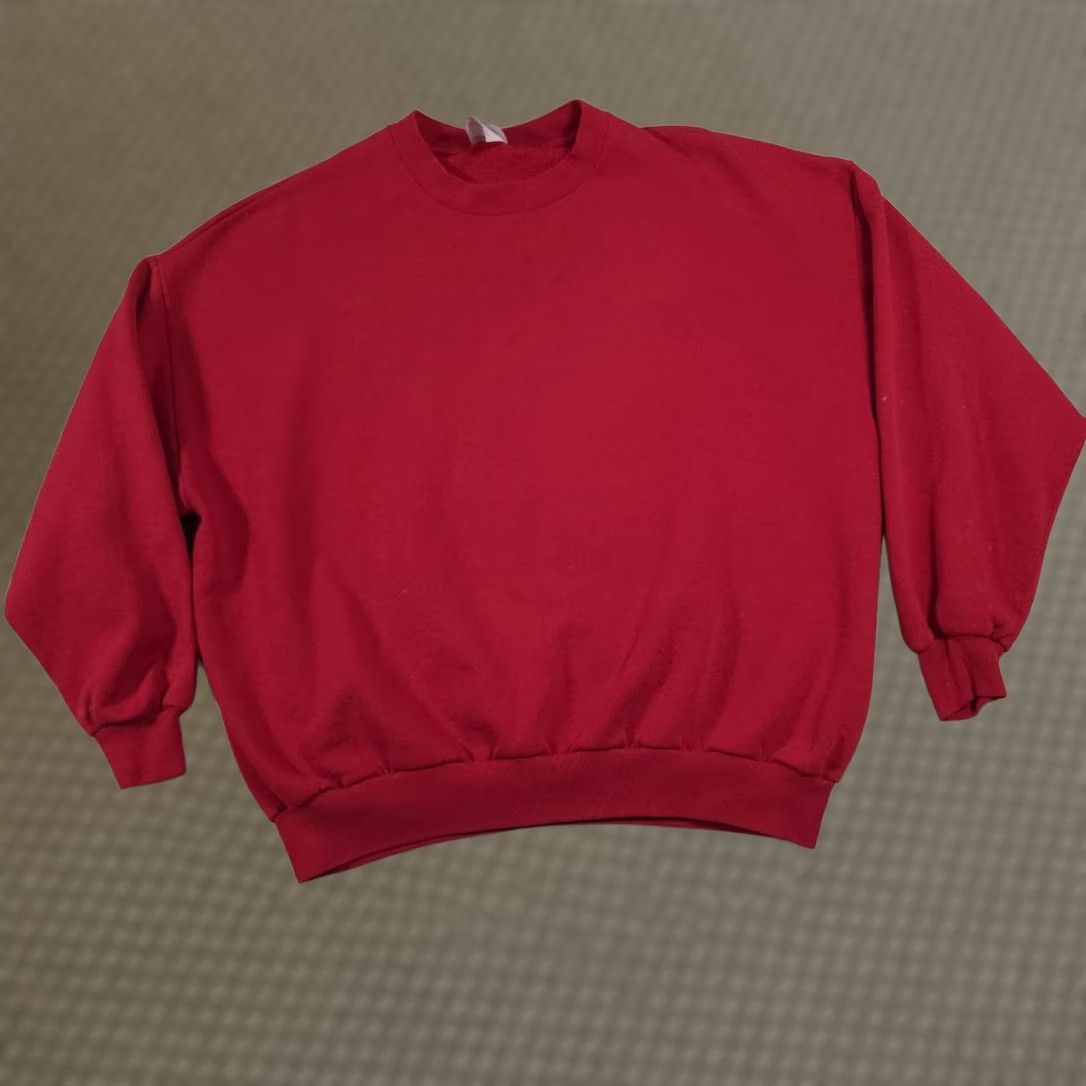 Jerzees Jerzees Sweatshirt Mens 3XL Red Crewneck Pullover Made USA NuBlend Size US XXL / EU 58 / 5 - 1 Thumbnail
