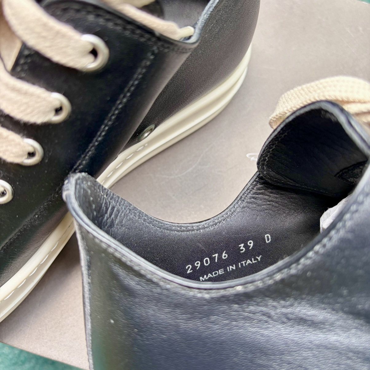 Rick Owens Rick Owens Mainline Leather Ramones Low Size US 6 / EU 39 - 16 Thumbnail
