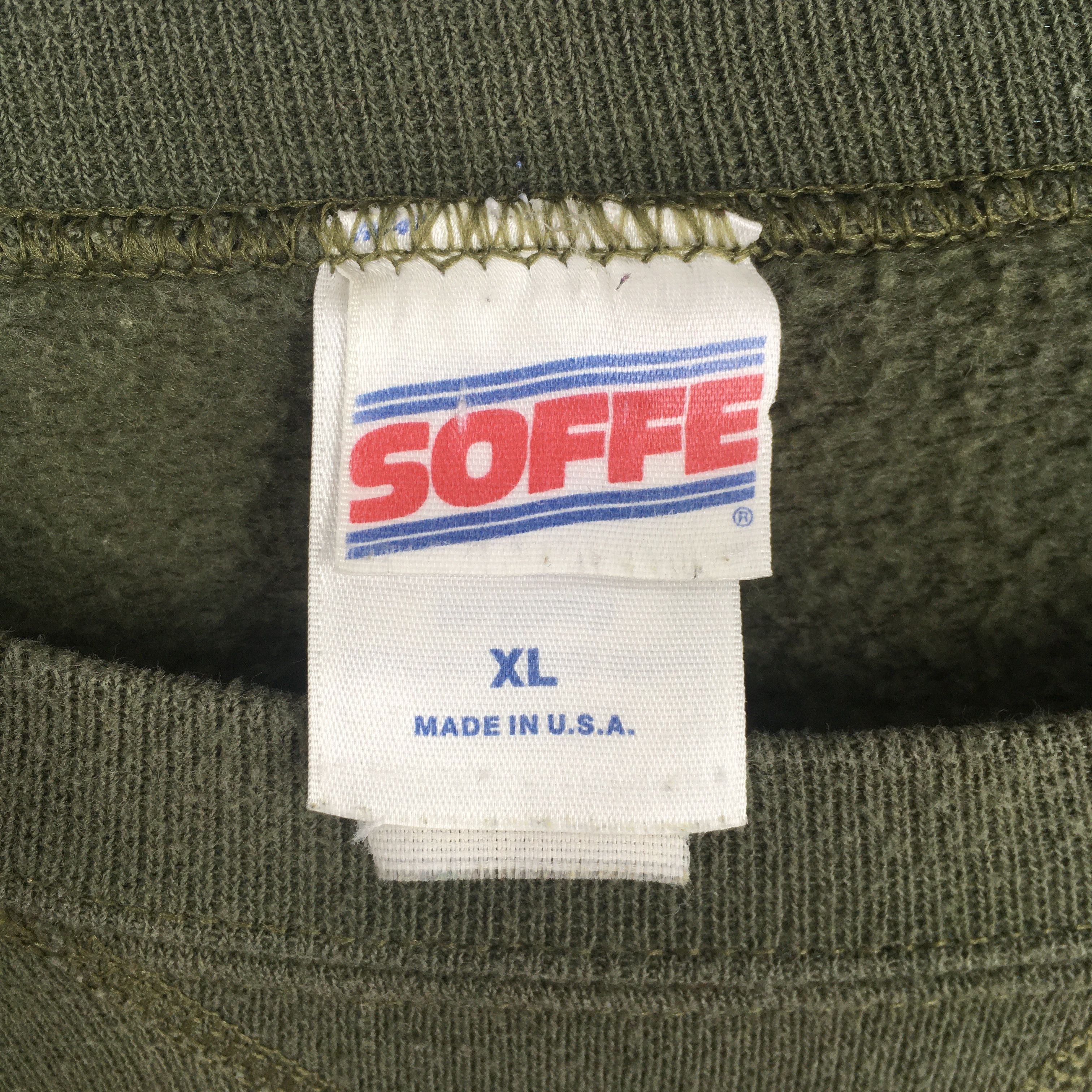 Soffe Vintage 90's Usmc Marines Green Sweatshirt XLarge Size US XL / EU 56 / 4 - 5 Thumbnail