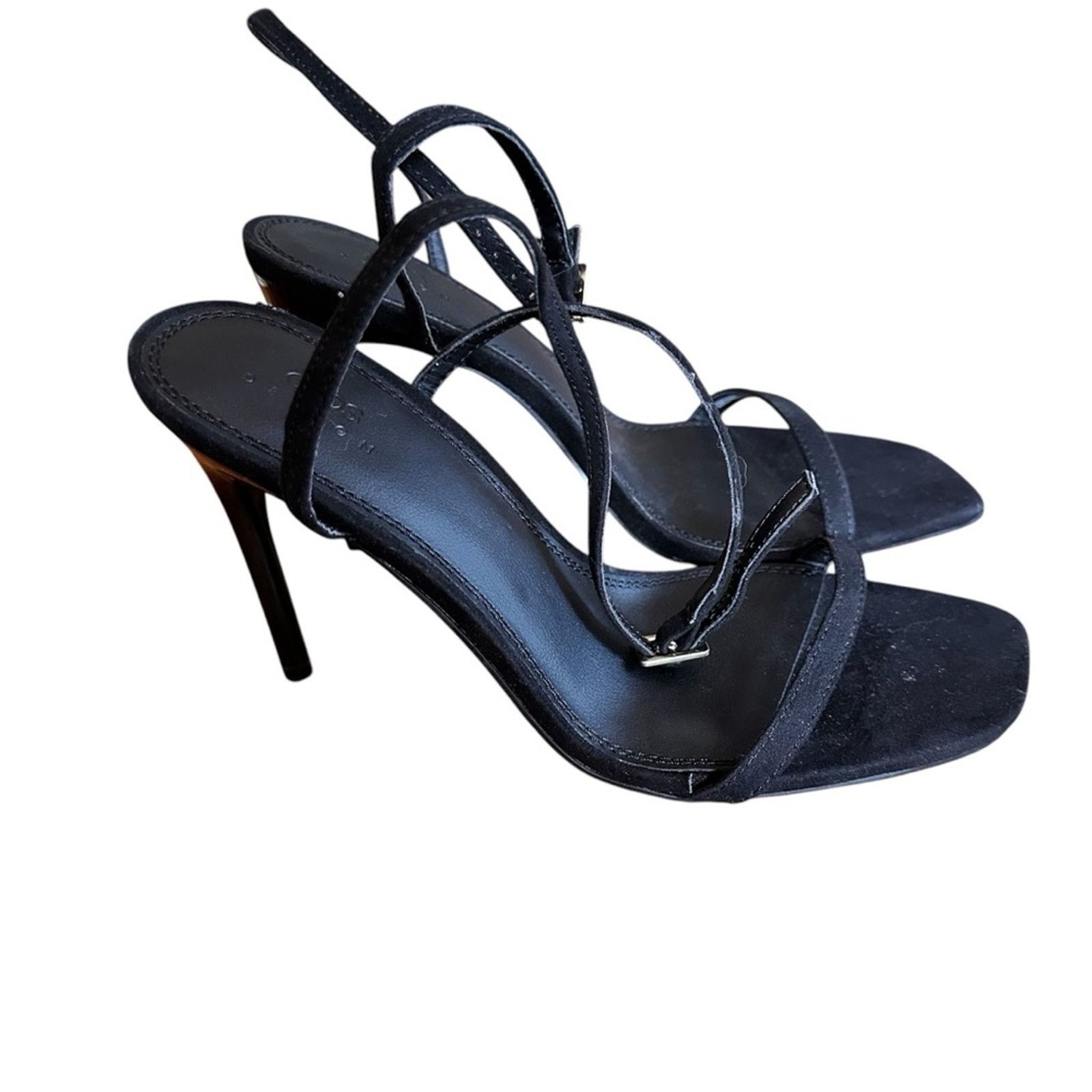 Asos ASOS Minimalist Strappy Heels - Size 7 - Black - NWOT Size US 7 / IT 37 - 4 Thumbnail