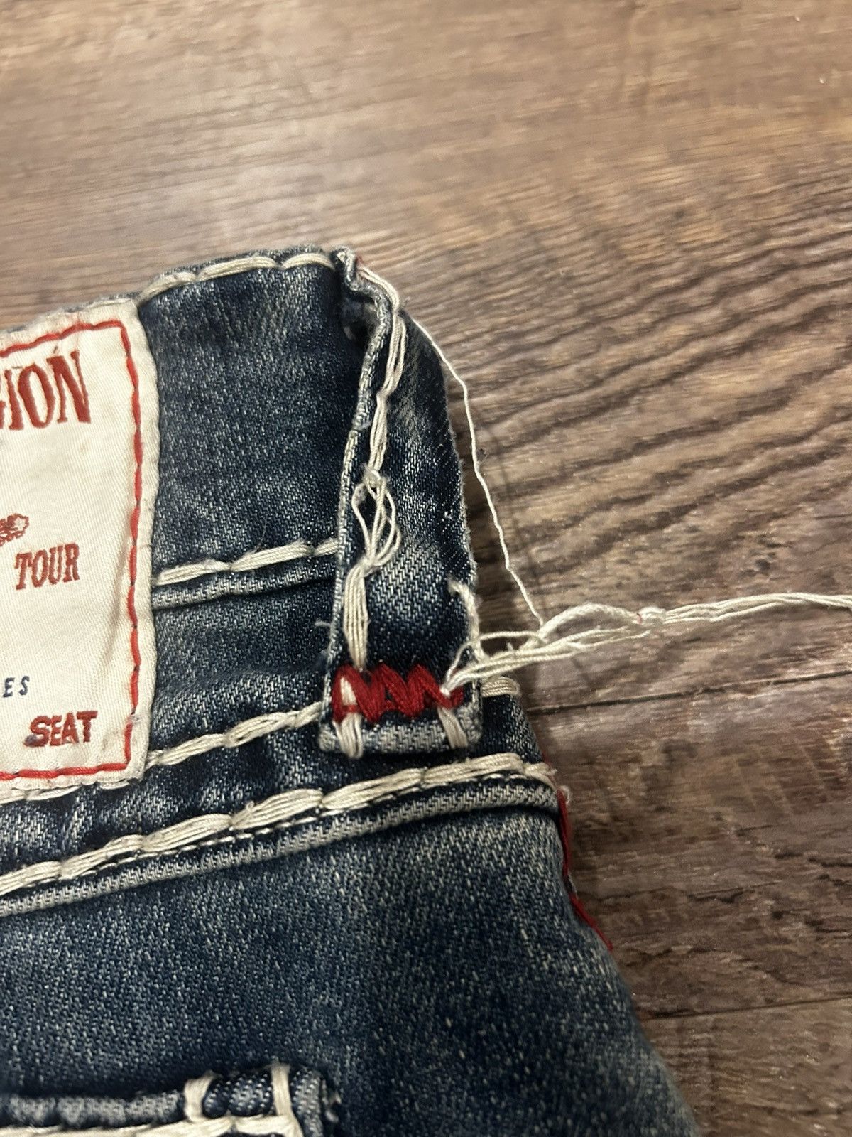 True Religion ☑️ Billy Super T Bootcut Blue Jeans ☑️ Size US 38 / EU 54 - 5 Thumbnail