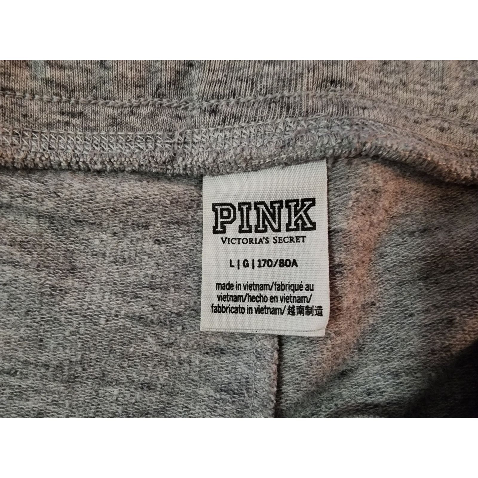Victoria's Secret Victoria's Secret Pink Sweatpants Light Gray Logo size large Size 34" / US 12 / IT 48 - 3 Thumbnail