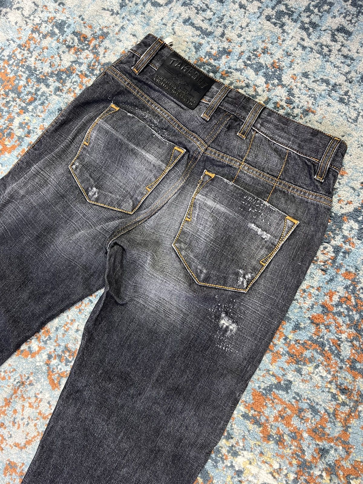 Takeshy Kurosawa × Vintage Vintage y2k Takeshi Kurosawa skinny distressed biker denim Size US 32 / EU 48 - 6 Thumbnail