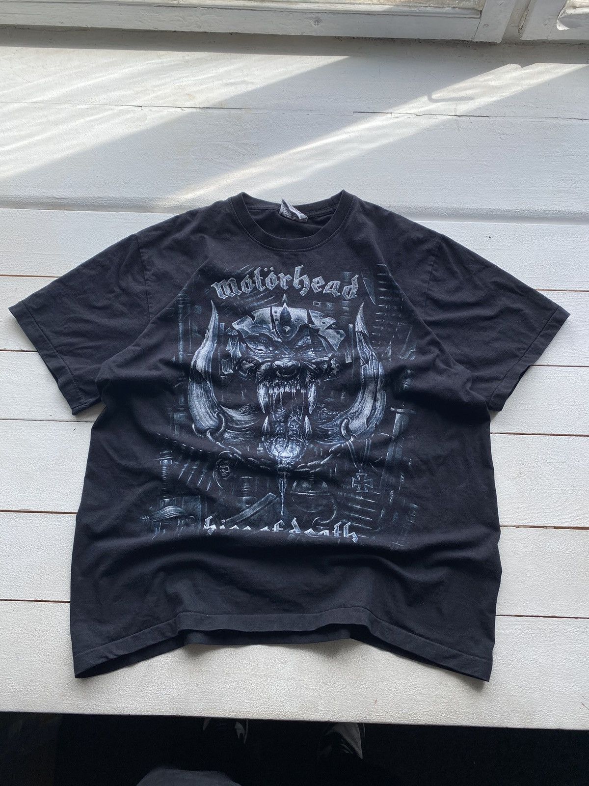 Band Tees × Vintage 🔥VNTG Motorhead Kiss of Death Black Gothic Tee Rock Metal xl Size US XL / EU 56 / 4 - 11 Thumbnail