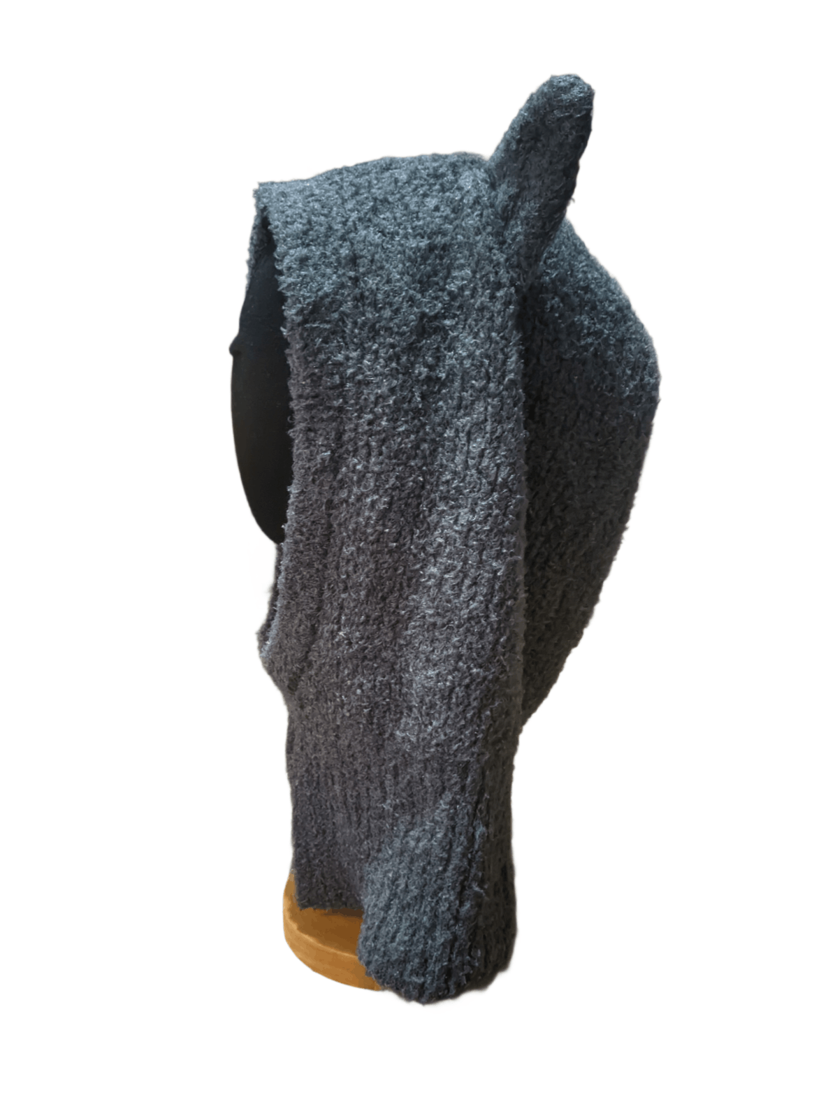 Japanese Brand Grey Wool Balaclava with Two devil horn Size ONE SIZE - 3 Thumbnail