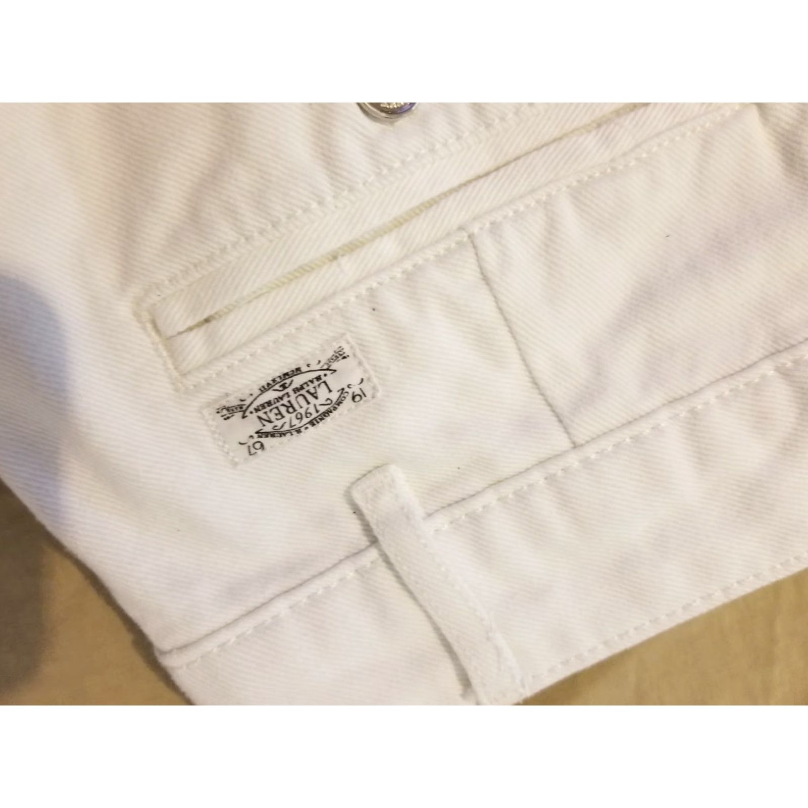 Polo Ralph Lauren Polo Ralph Lauren Womens Shorts Denim White 6 Polo Ralph Lauren Denim Shorts 6 White Jean Size 28" / US 6 / IT 42 - 2 Thumbnail