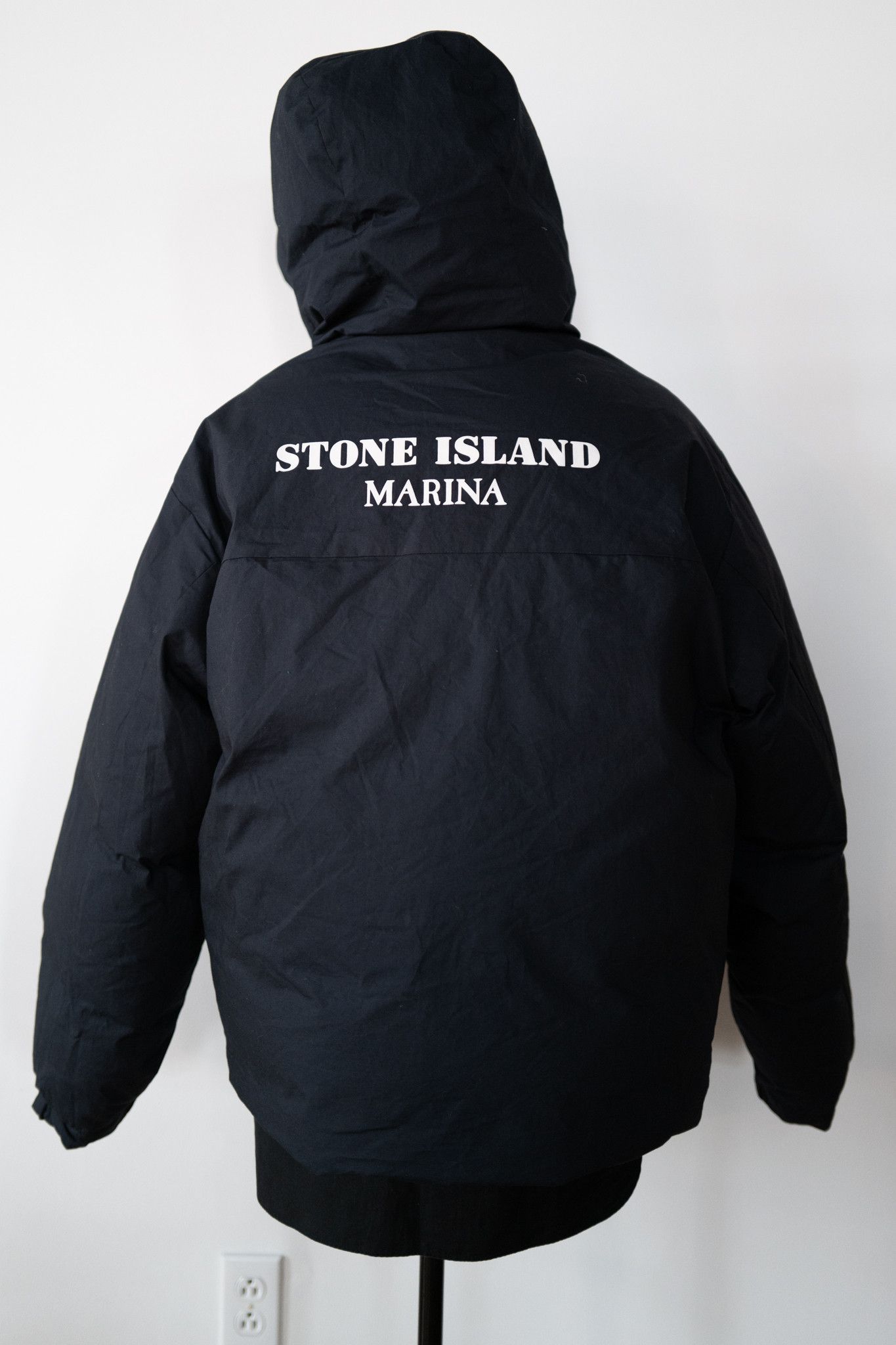 Stone Island Stone Island Marina Rubber Wax Poplin Down Coat Navy SZ. M Size US M / EU 48-50 / 2 - 5 Thumbnail