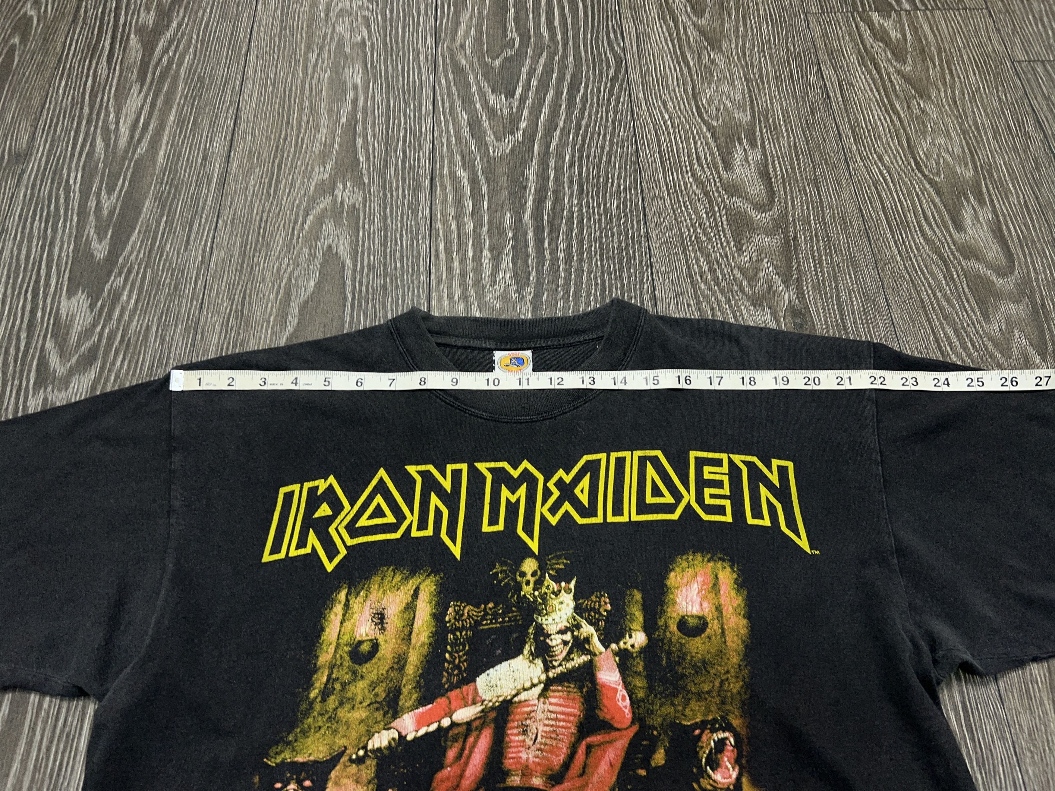 Vintage IRON MAIDEN 2002 Rock Band T Shirt Tee Big Logo Mens Size US XL / EU 56 / 4 - 7 Thumbnail