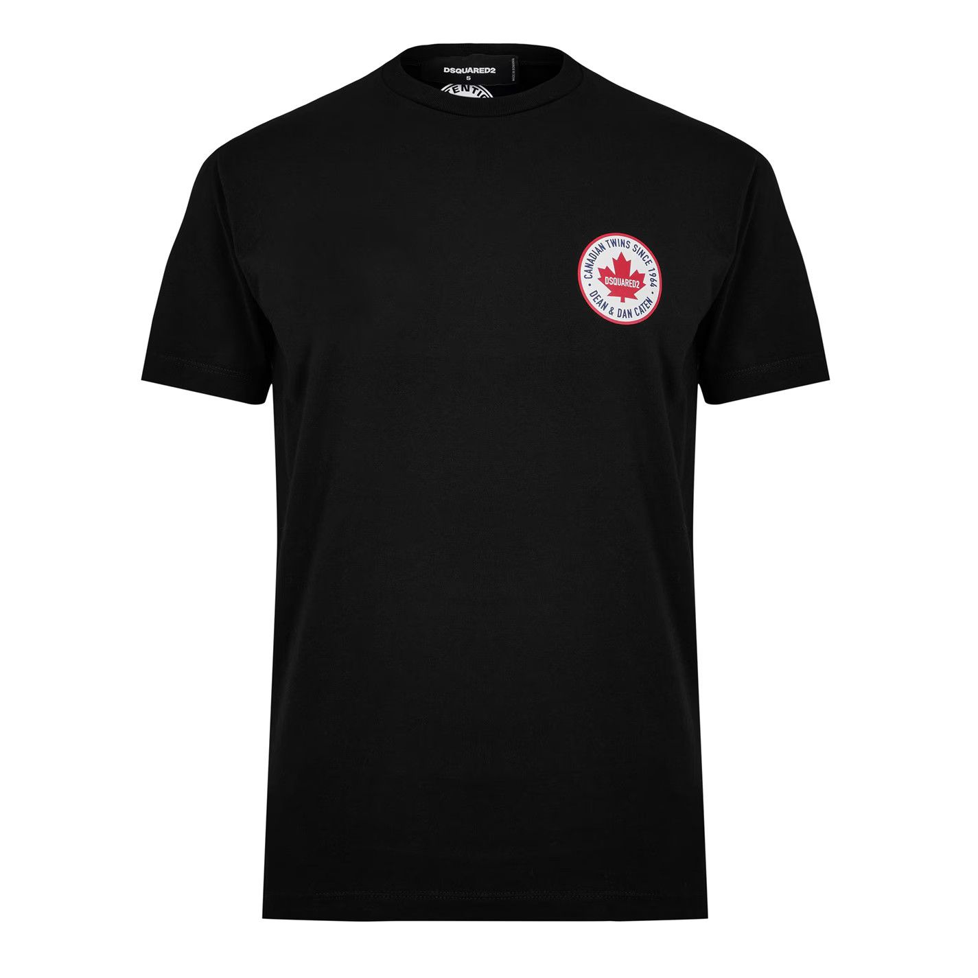 Dsquared2 o1g2r1mq0426 Cool Fit Logo Patch T-Shirt in Black Size US S / EU 44-46 / 1 - 1 Thumbnail