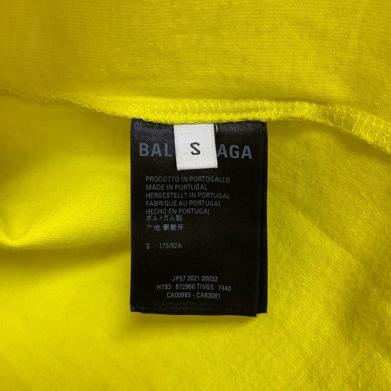 Balenciaga Balenciaga Neon Yellow Short Sleeve T-Shirt, Size S Size US S / EU 44-46 / 1 - 7 Thumbnail