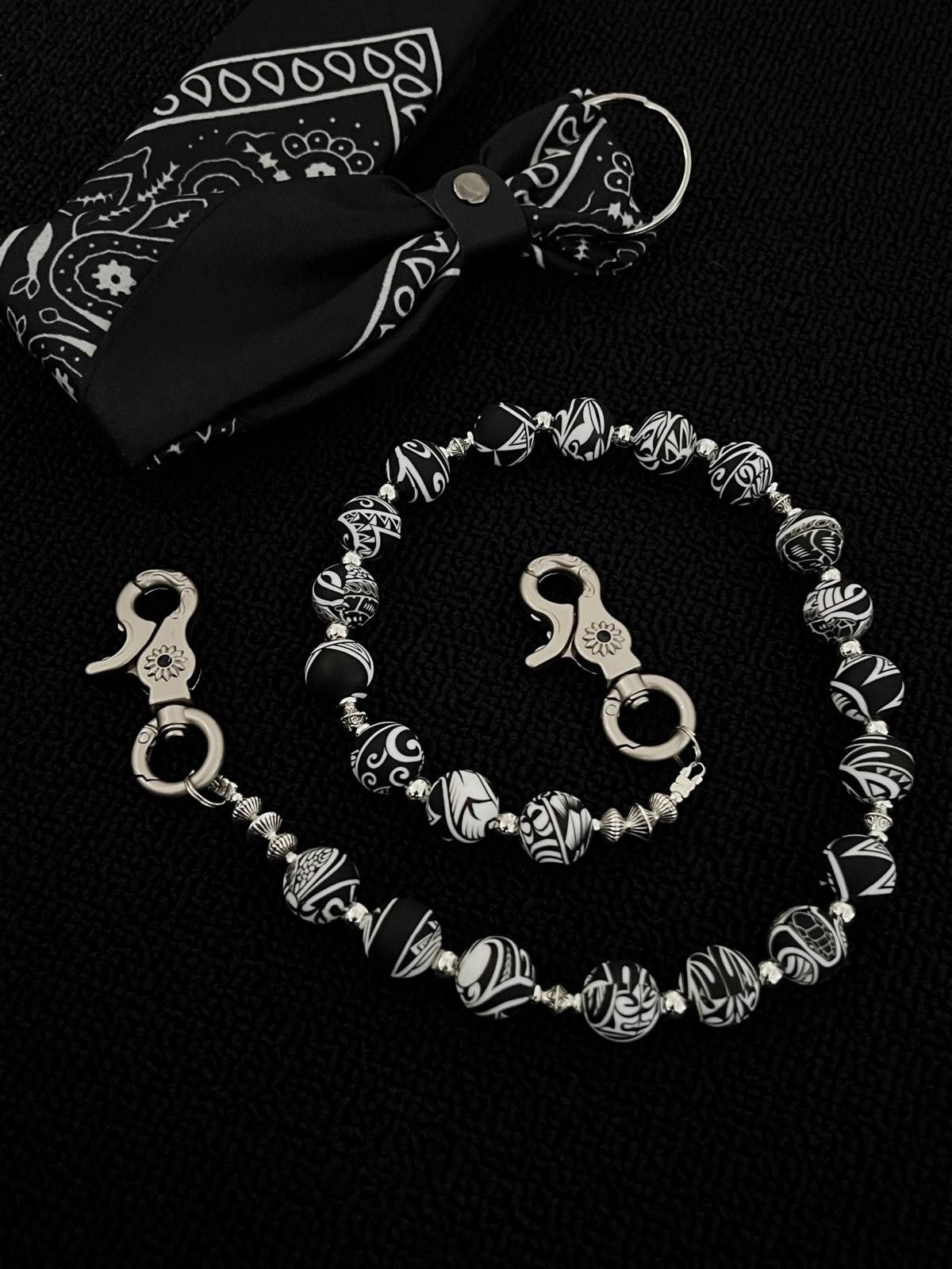 Jewelry Cashew Bead Pants Wallet Chain,Y2K Jeans Chain Size ONE SIZE - 3 Thumbnail