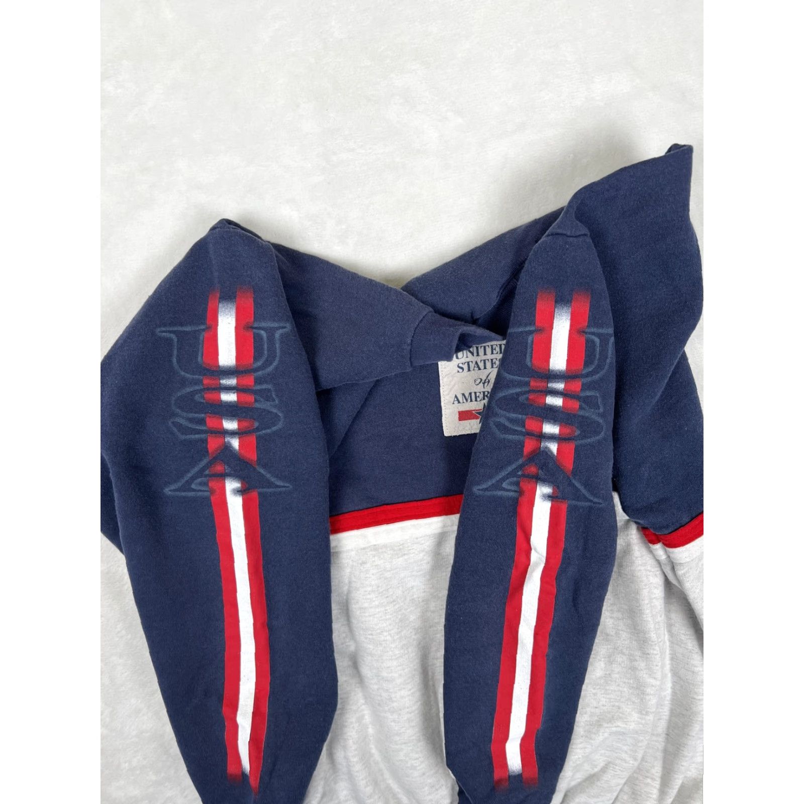 Vintage VINTAGE Artisans Sweatshirt Mens M Blue USA Patriotic Crew Neck Graphic Print 90s Size US M / EU 48-50 / 2 - 6 Thumbnail