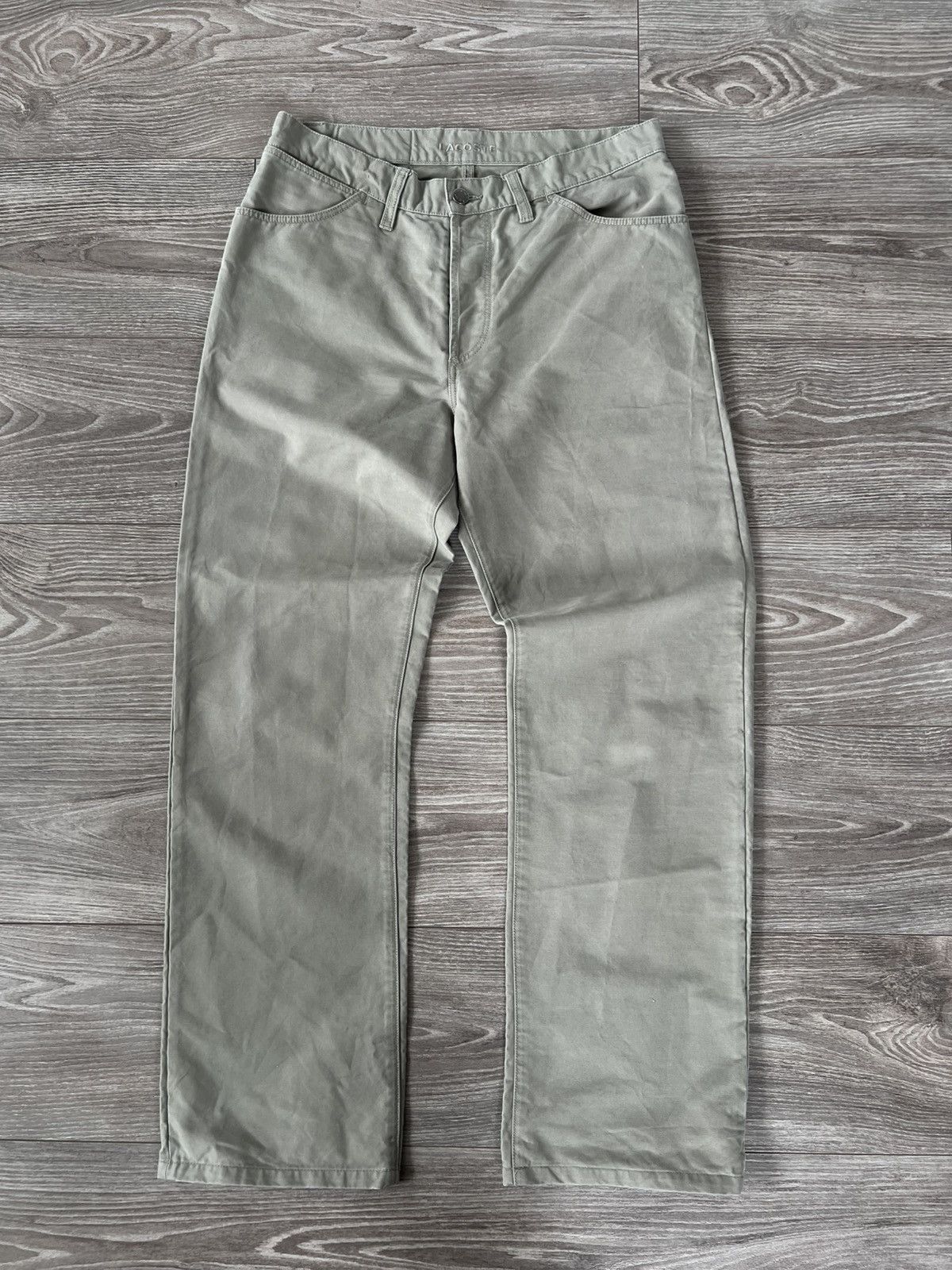 Lacoste Vintage Y2k Casual Lacoste Cotton Chinos Pants Size US 32 / EU 48 - 5 Thumbnail
