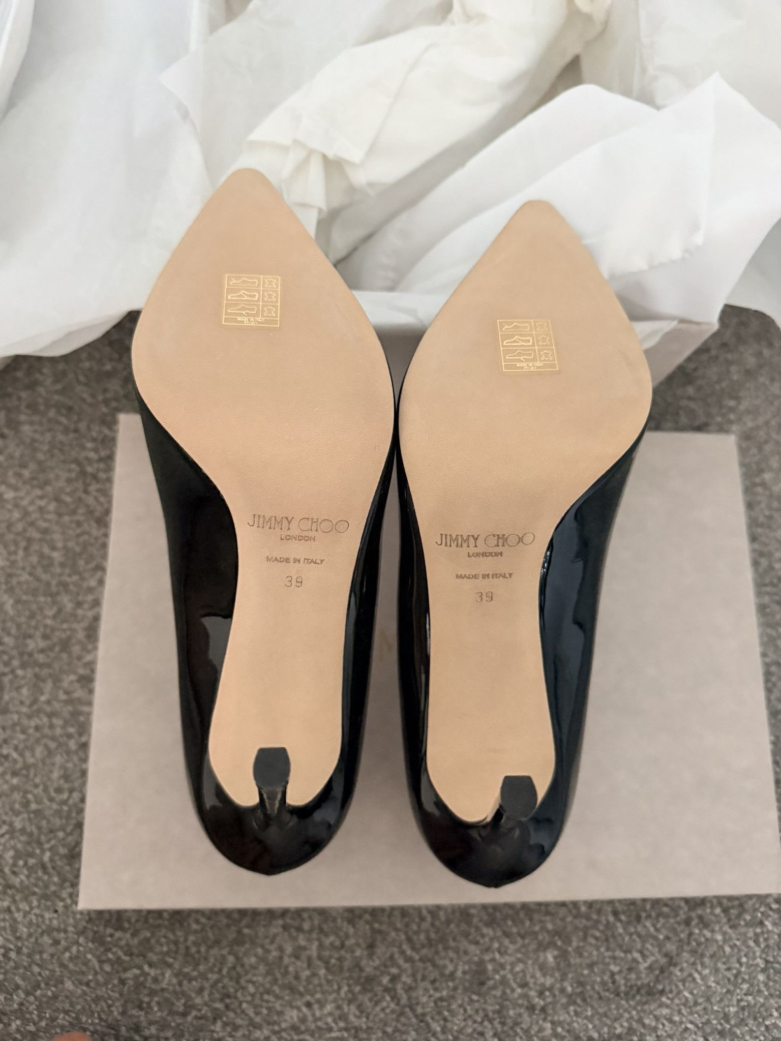 Jimmy Choo Jimmy Choo Romy 85 Black Size 39 EU Size US 9 / IT 39 - 8 Thumbnail