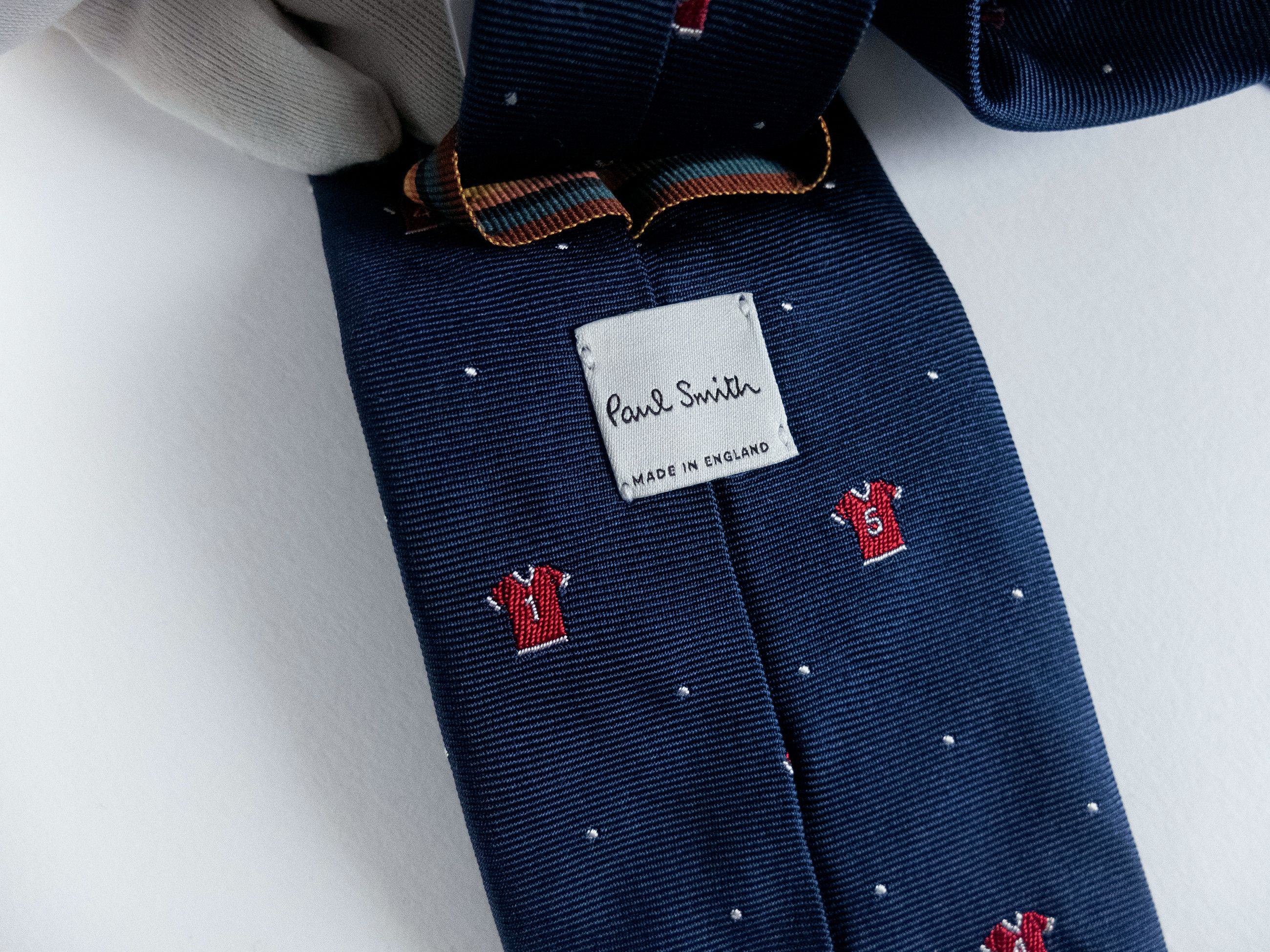 Paul Smith PAUL SMITH navy blue football uniform motif silk tie NWT q Size ONE SIZE - 6 Thumbnail