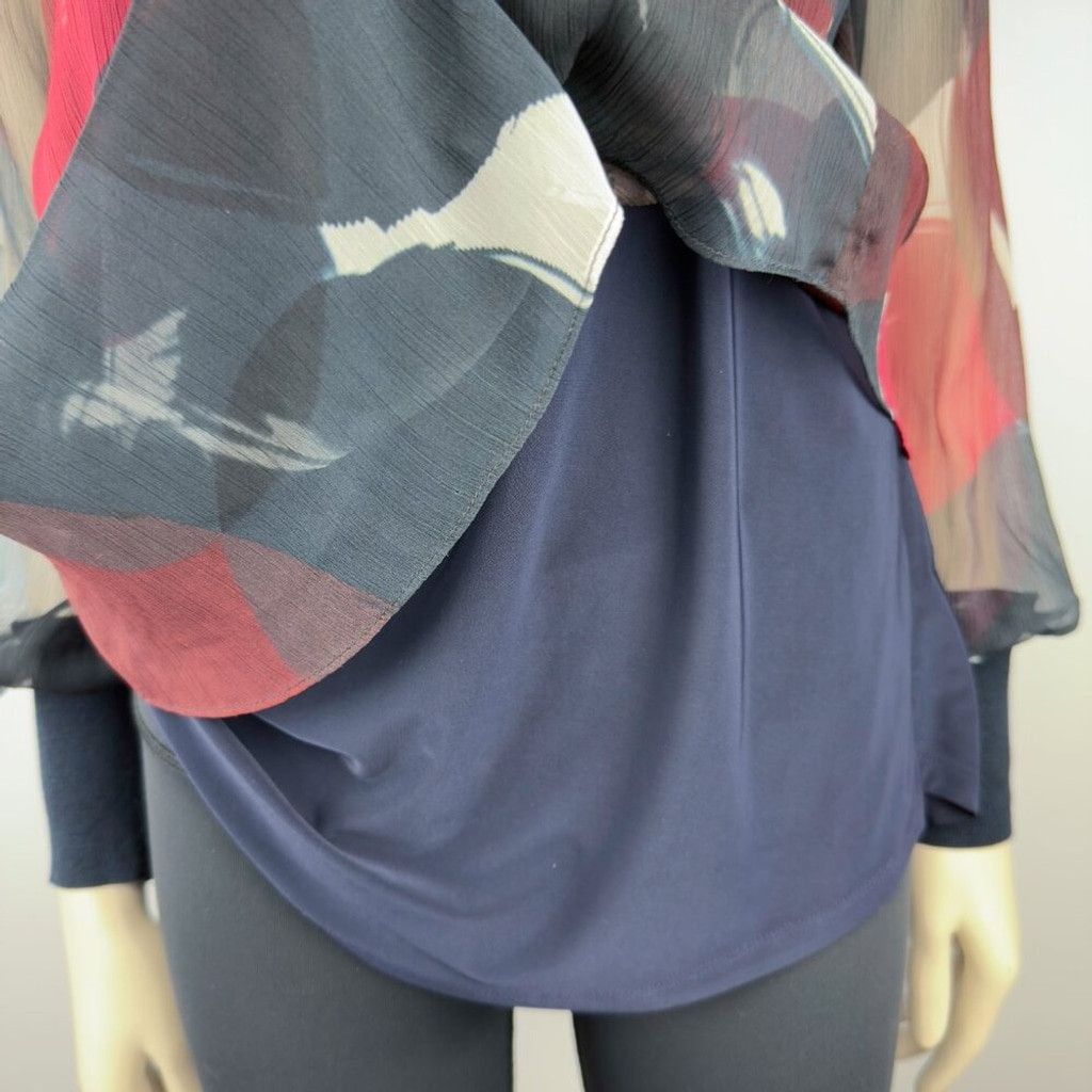 Other IRIS SETLAKWE Bamboo Lining Red White Blue Top Blouse Sz 10 Size L / US 10 / IT 46 - 7 Thumbnail