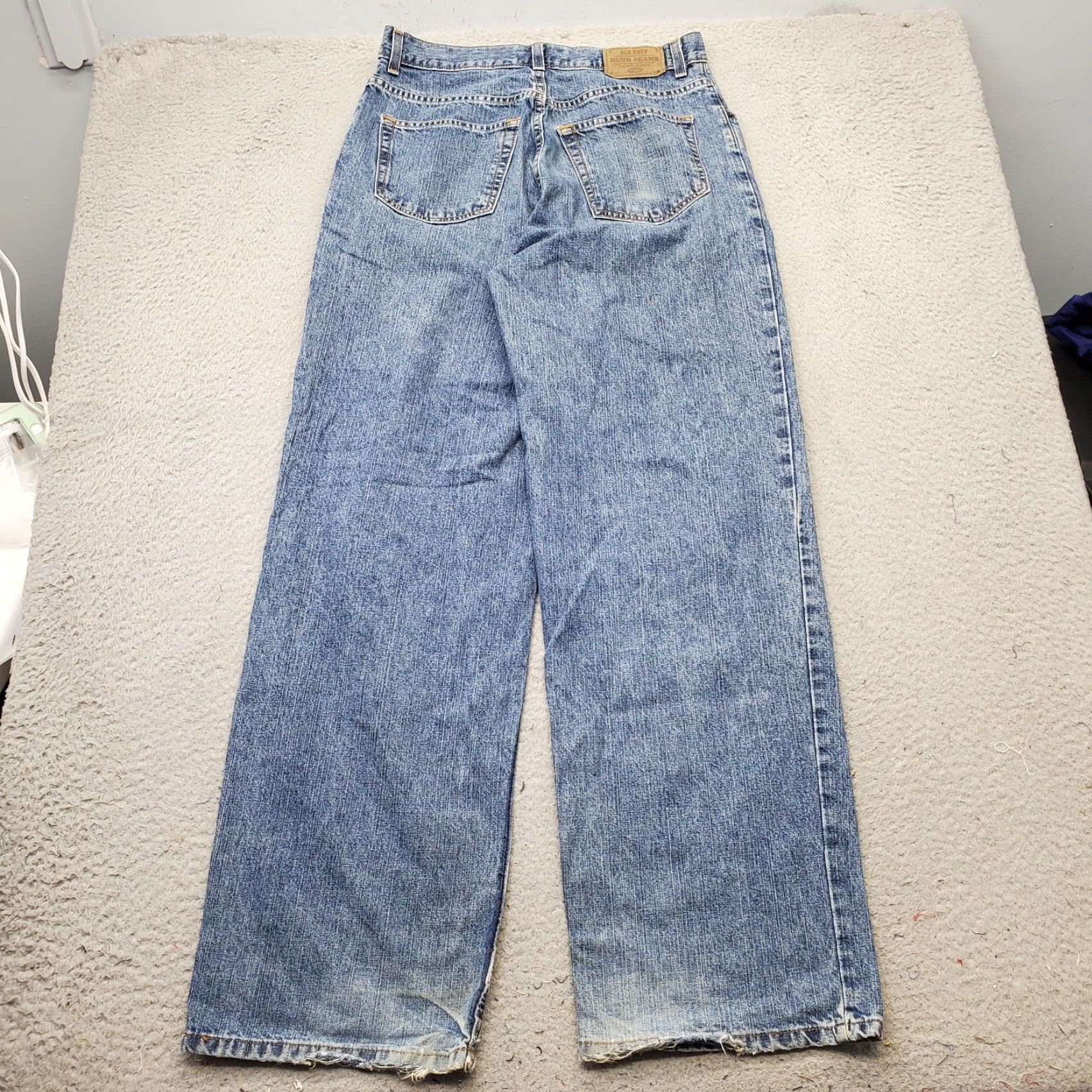 Old Navy Old Navy Mens Jeans 31 Regular Blue Denim High Rise Wide Leg 5-Pocket Streetwear Size US 31 - 2 Thumbnail