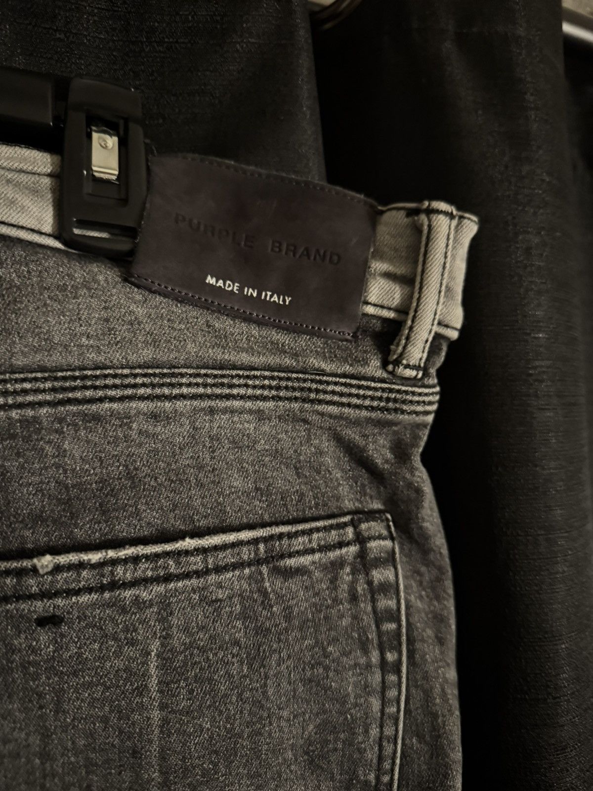 Purple Brand PURPLE BRAND JEANS - P001-TWB / TWO-TONE BLACK Size US 38 / EU 54 - 5 Thumbnail