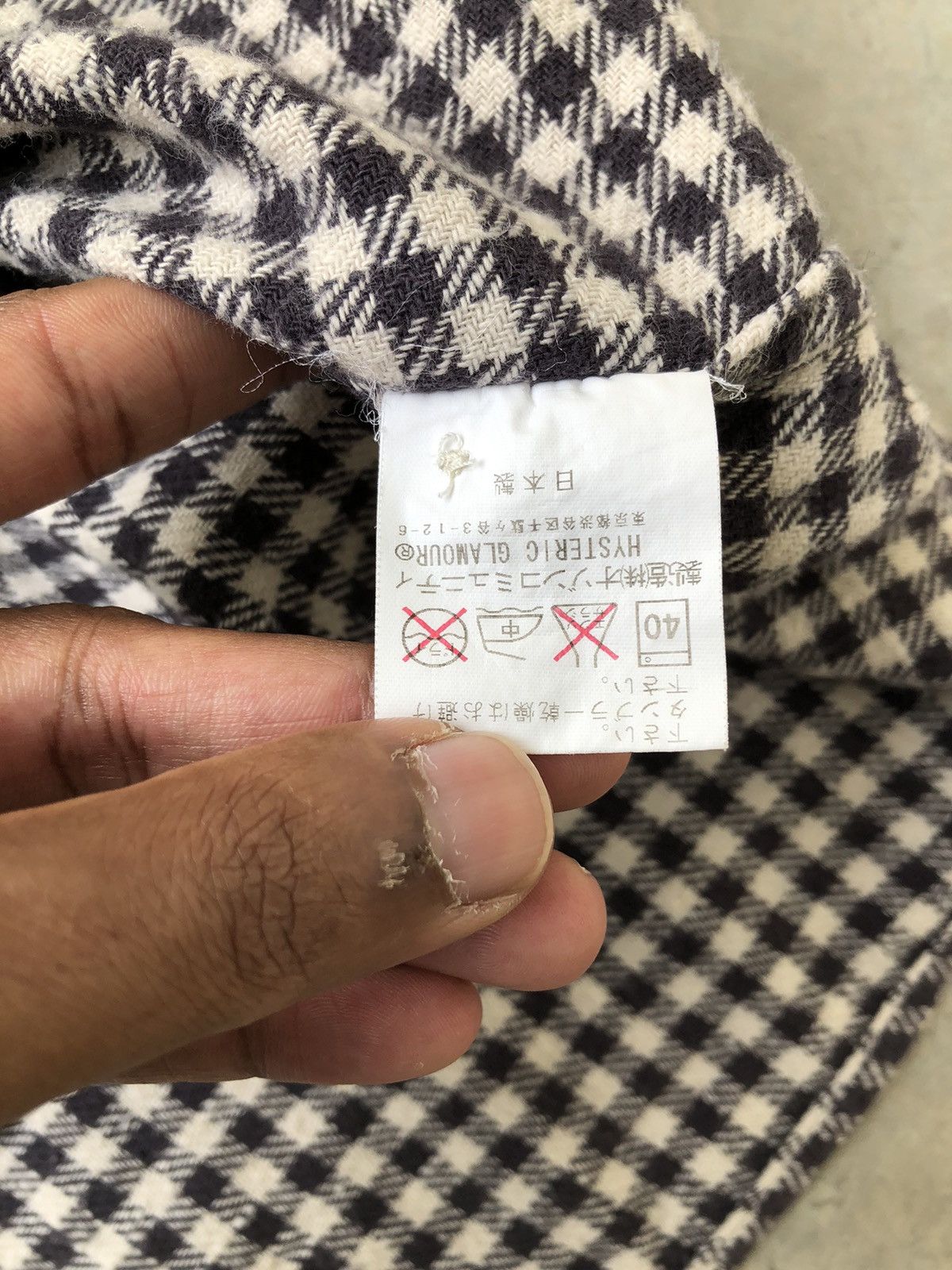 Hysteric Glamour Hysteric Glamour Flannel Black And White Checkered Size US L / EU 52-54 / 3 - 14 Thumbnail