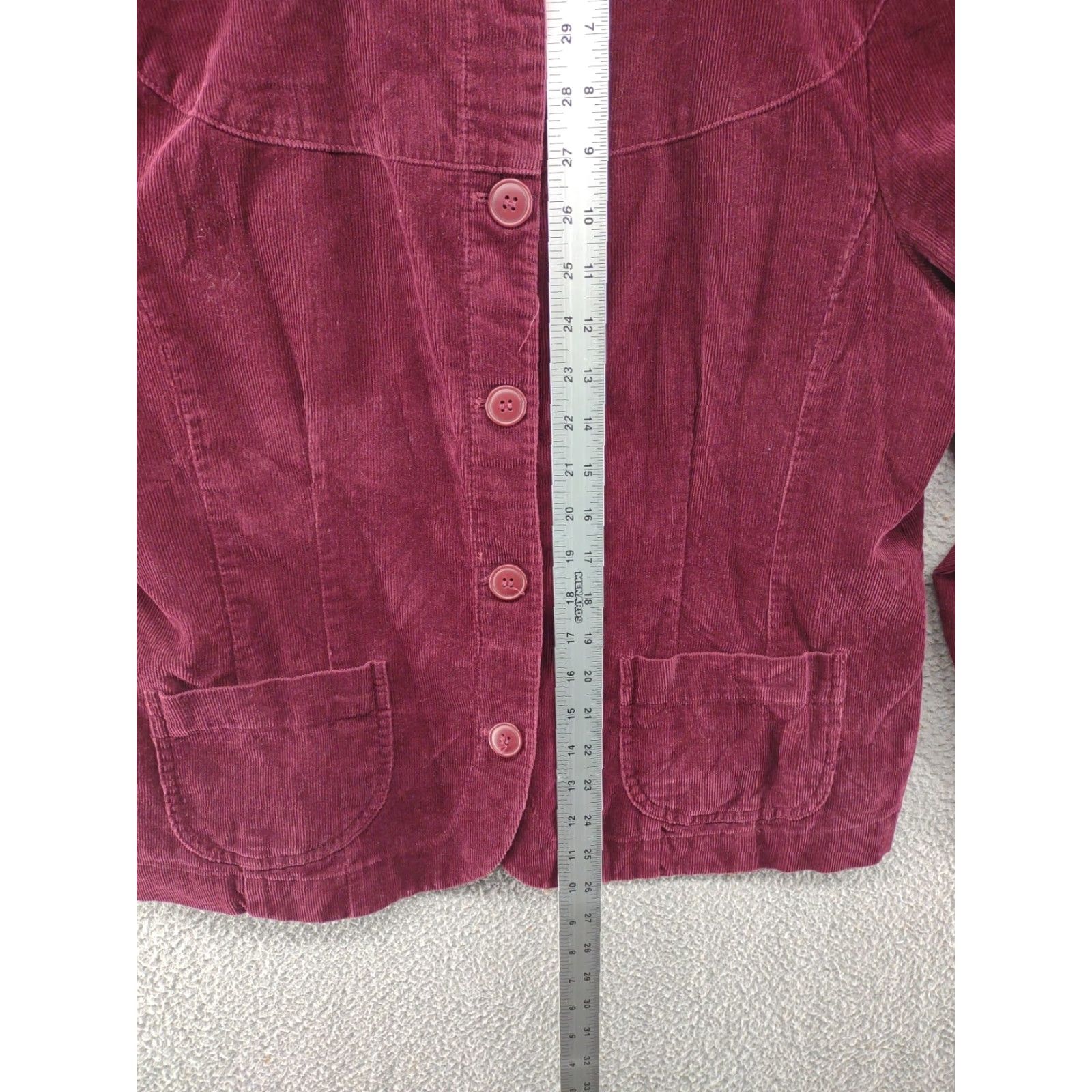 Liz Claiborne Liz Claiborne Crazy Horse Shacket Long Sleeve Shirt Jacket Women's XL Red Womens Size XL / US 12-14 / IT 48-50 - 5 Thumbnail