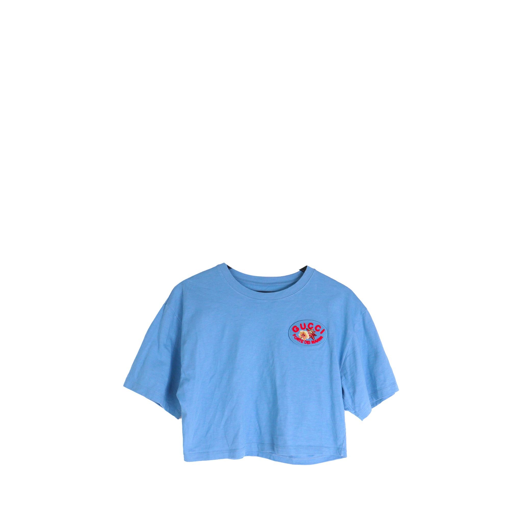 Gucci GUCCI - Gucci Forte Dei Marmi top in blue cotton (M) Size M / US 6-8 / IT 42-44 - 1 Thumbnail