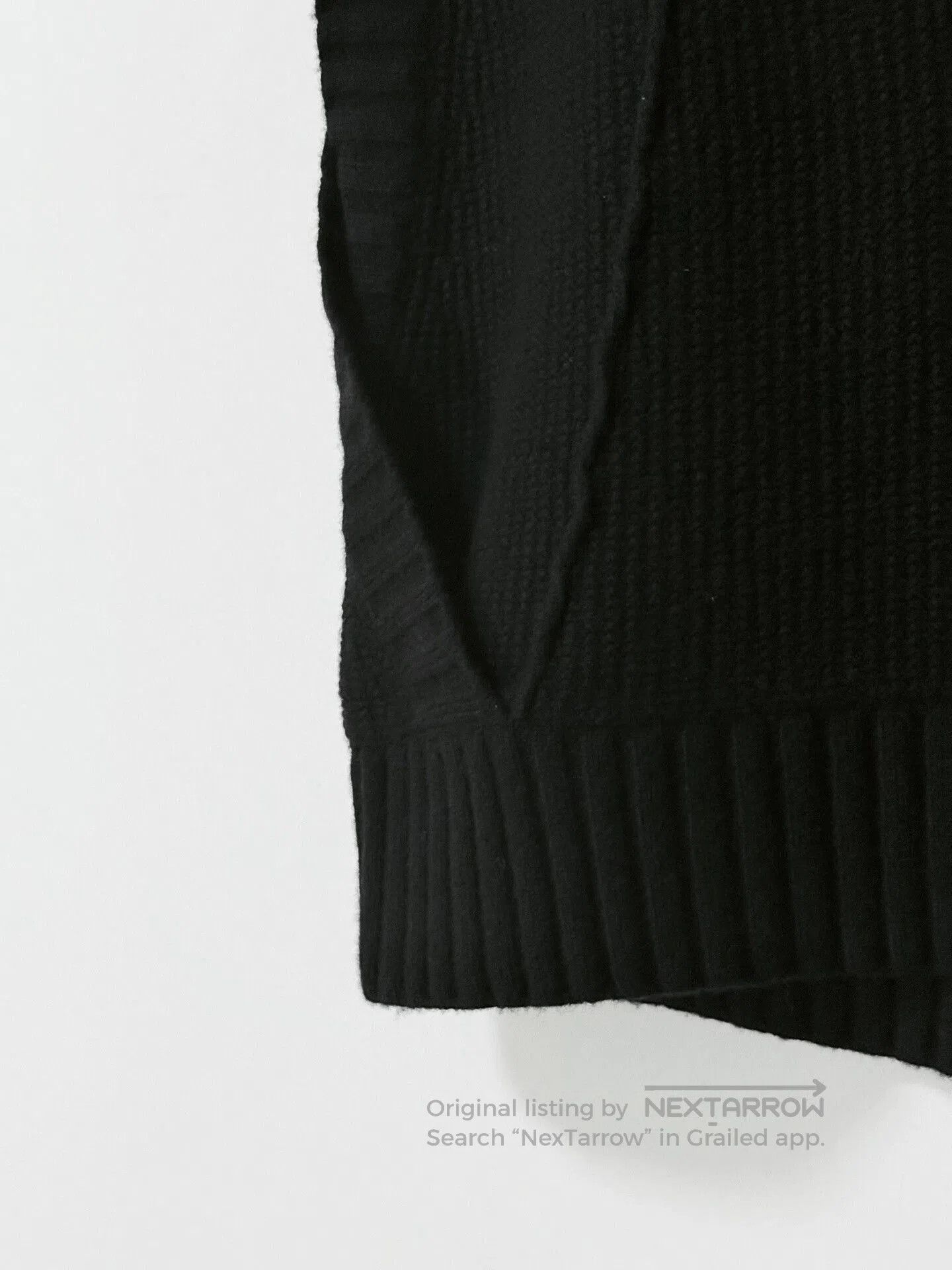 DUST Dark Avant-Garde Deconstructed Knit Vest. Size US L / EU 52-54 / 3 - 6 Thumbnail