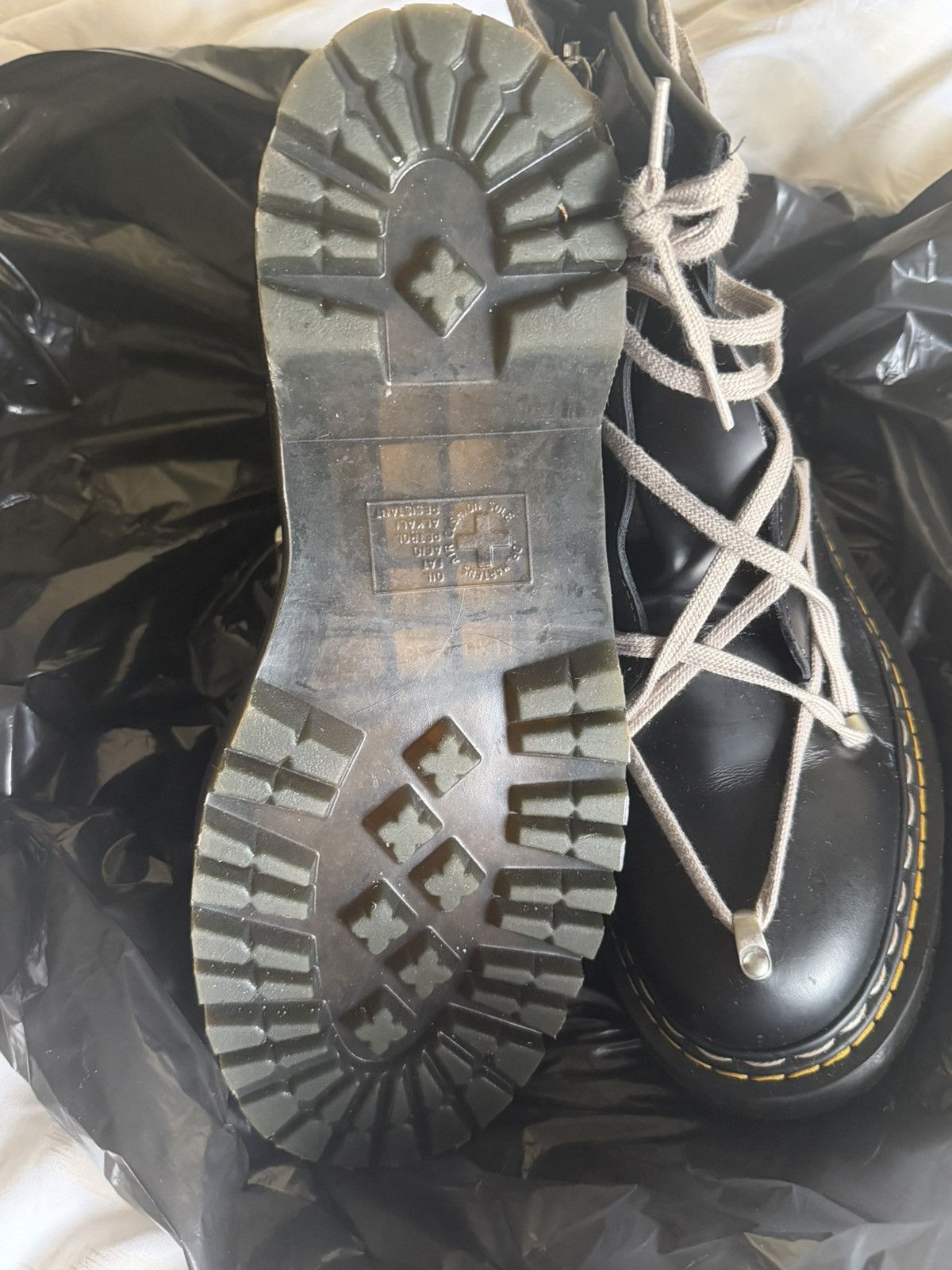 Rick Owens Rick Owens x Doc Martens Lace Boots Size US 12 / EU 45 - 3 Thumbnail