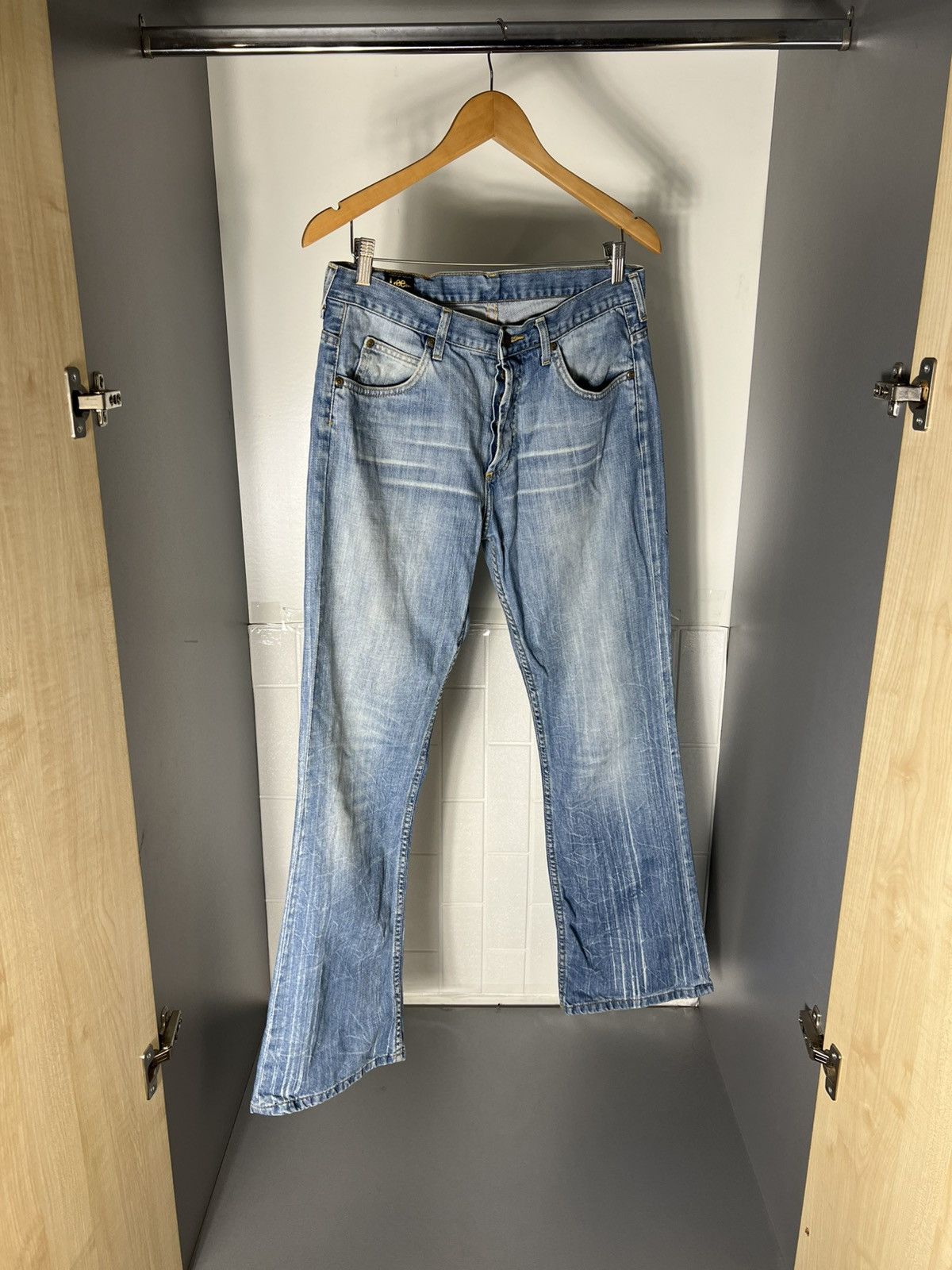 Lee VINTAGE LEE PREMIUM QUALITY BAGGY JEANS DENIM RETRO Y2K 90s Size US 32 / EU 48 - 4 Thumbnail