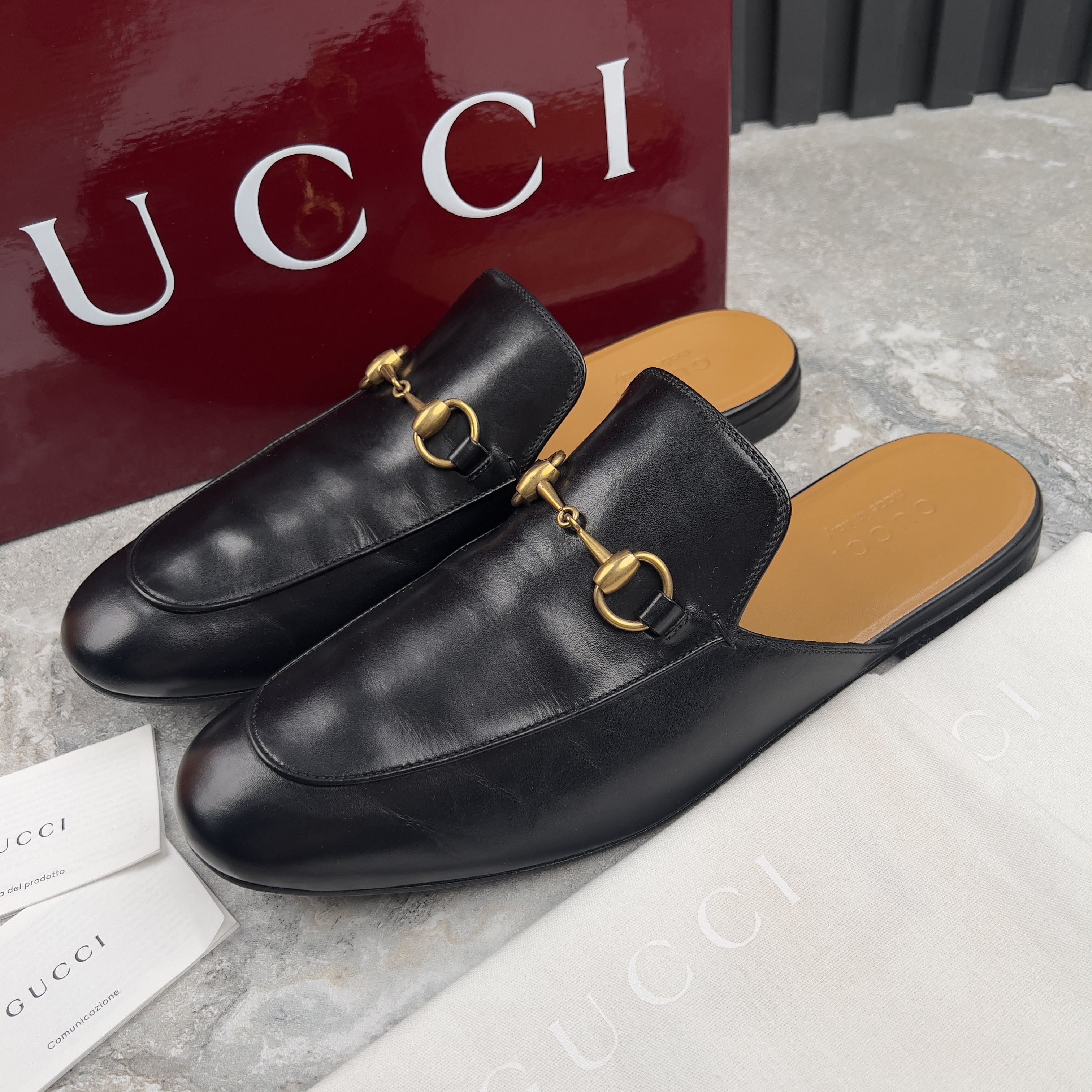 Gucci GUCCI Princetown Horsebit Jordaan Mule Leather Size US 9.5 / EU 42-43 - 1 Thumbnail