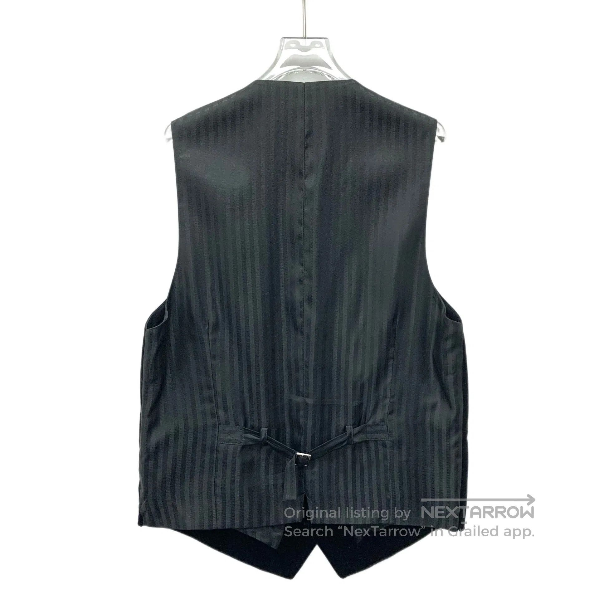 Dolce & Gabbana Dolce Gabbana Black Cotton V-Neck Single-Breasted Sleevele Size US M / EU 48-50 / 2 - 2 Thumbnail