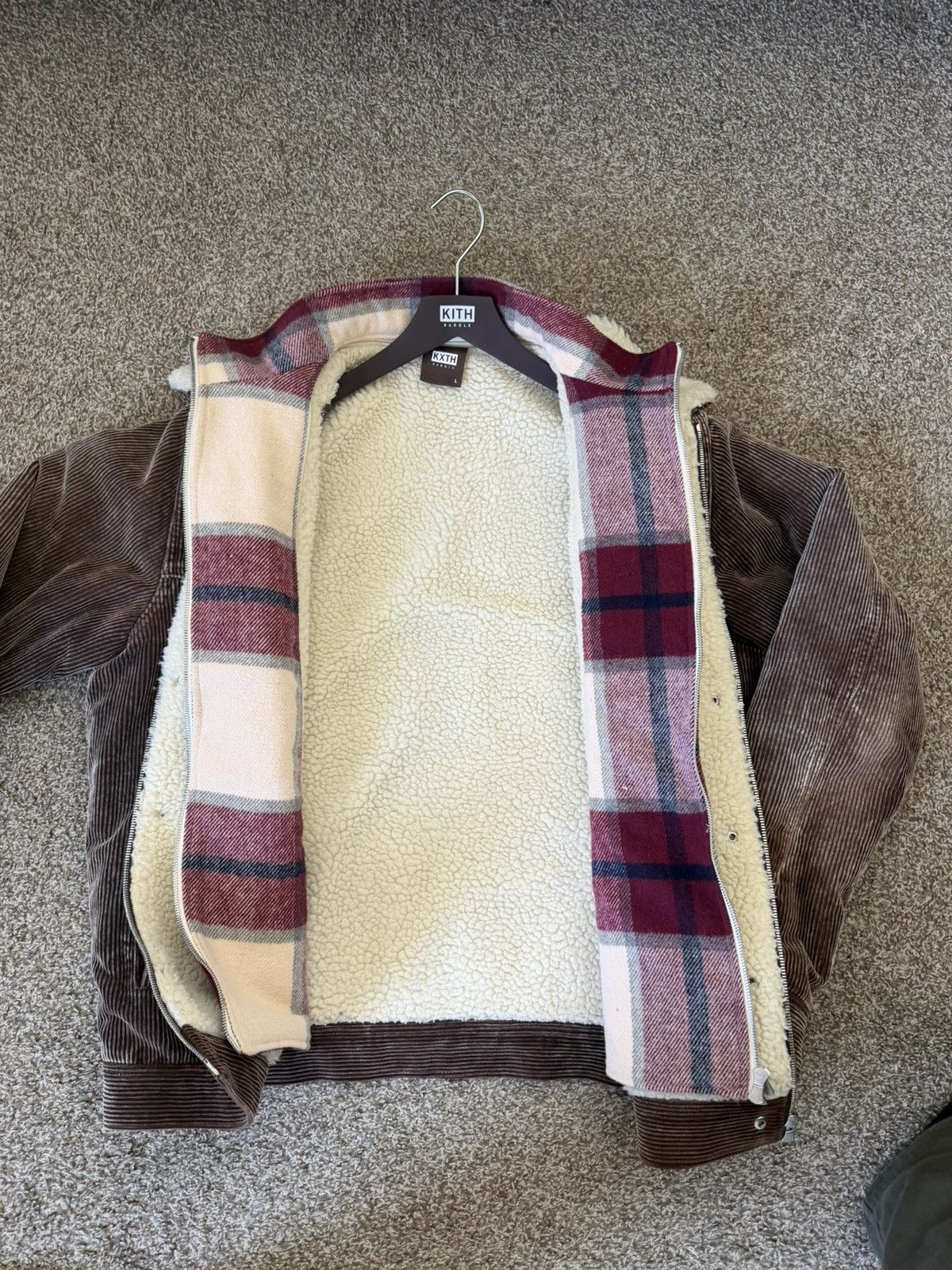 Kith RARE Kith removable flannel corduroy Sherpa jacket Size US L / EU 52-54 / 3 - 4 Thumbnail