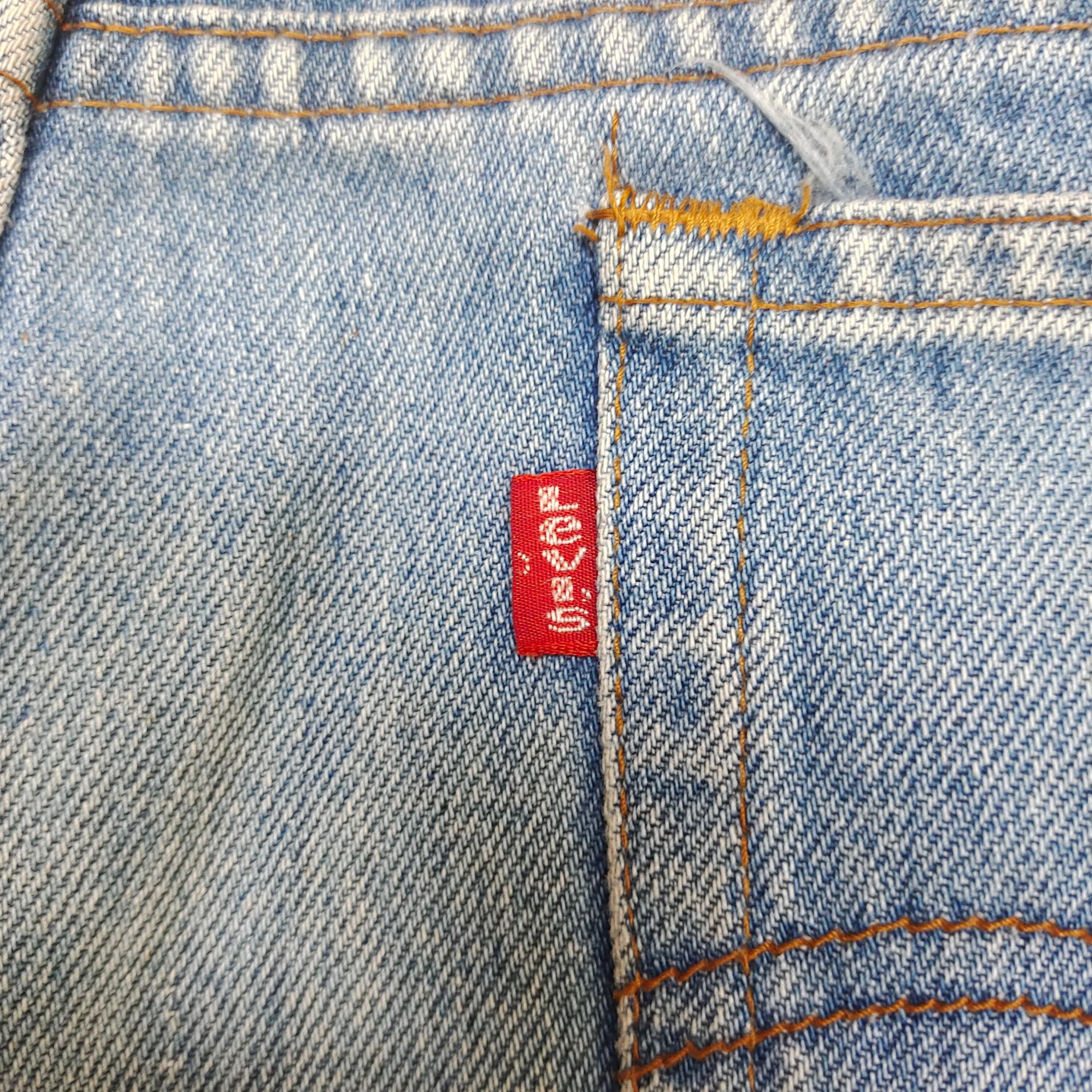 Levi's Levi’s 90s 505 – Ice-Blue Honeycomb Fade, Hong Kong-Made Size US 34 / EU 50 - 14 Thumbnail