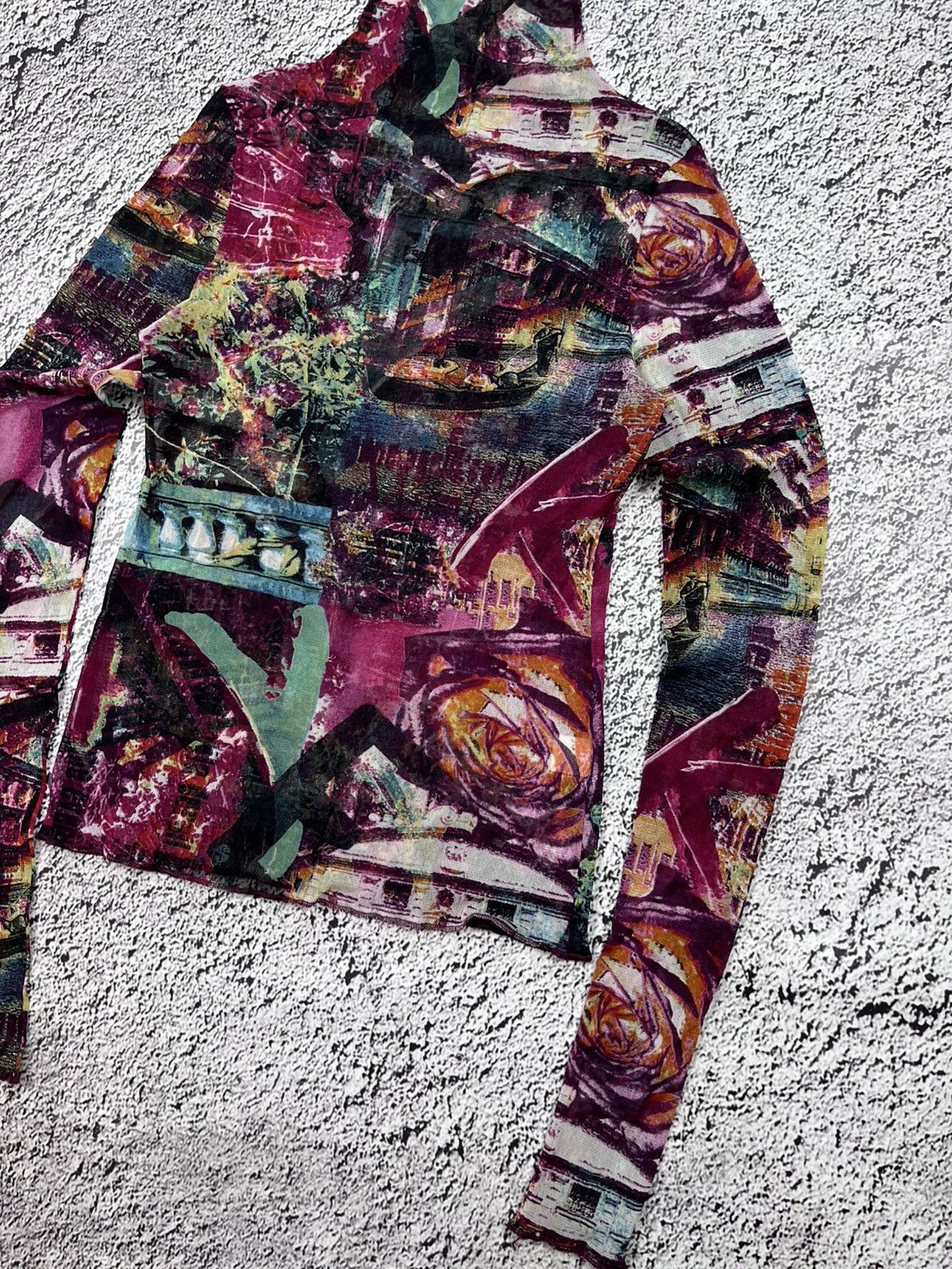 Japanese Brand Vintage multicolour abstract Baroque Renaissance long sleeve Size S / US 4 / IT 40 - 3 Thumbnail