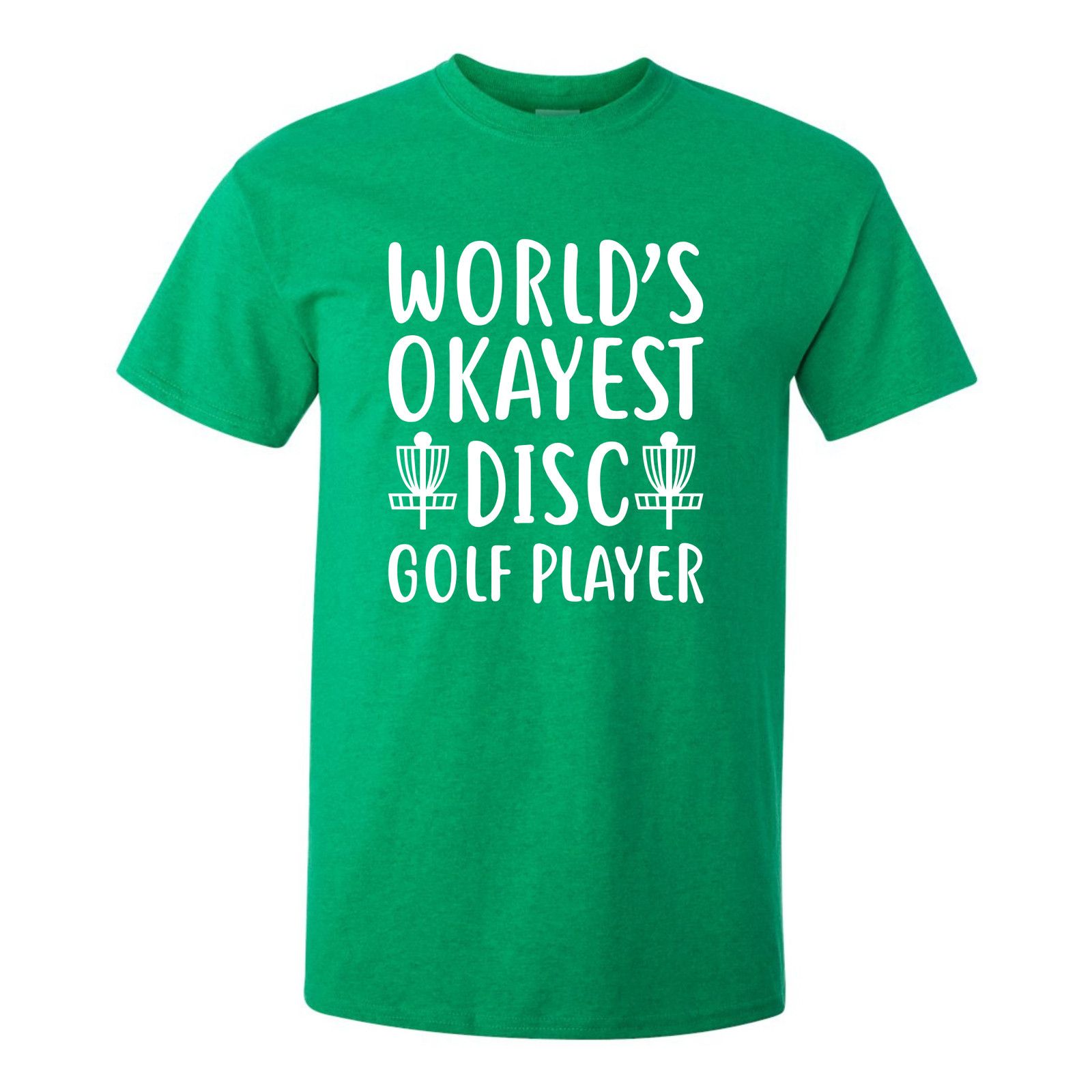 Gildan Disc Golf T Shirt Worlds OKAYEST DISCGOLFER Funny Shirt Size US XL / EU 56 / 4 - 6 Thumbnail