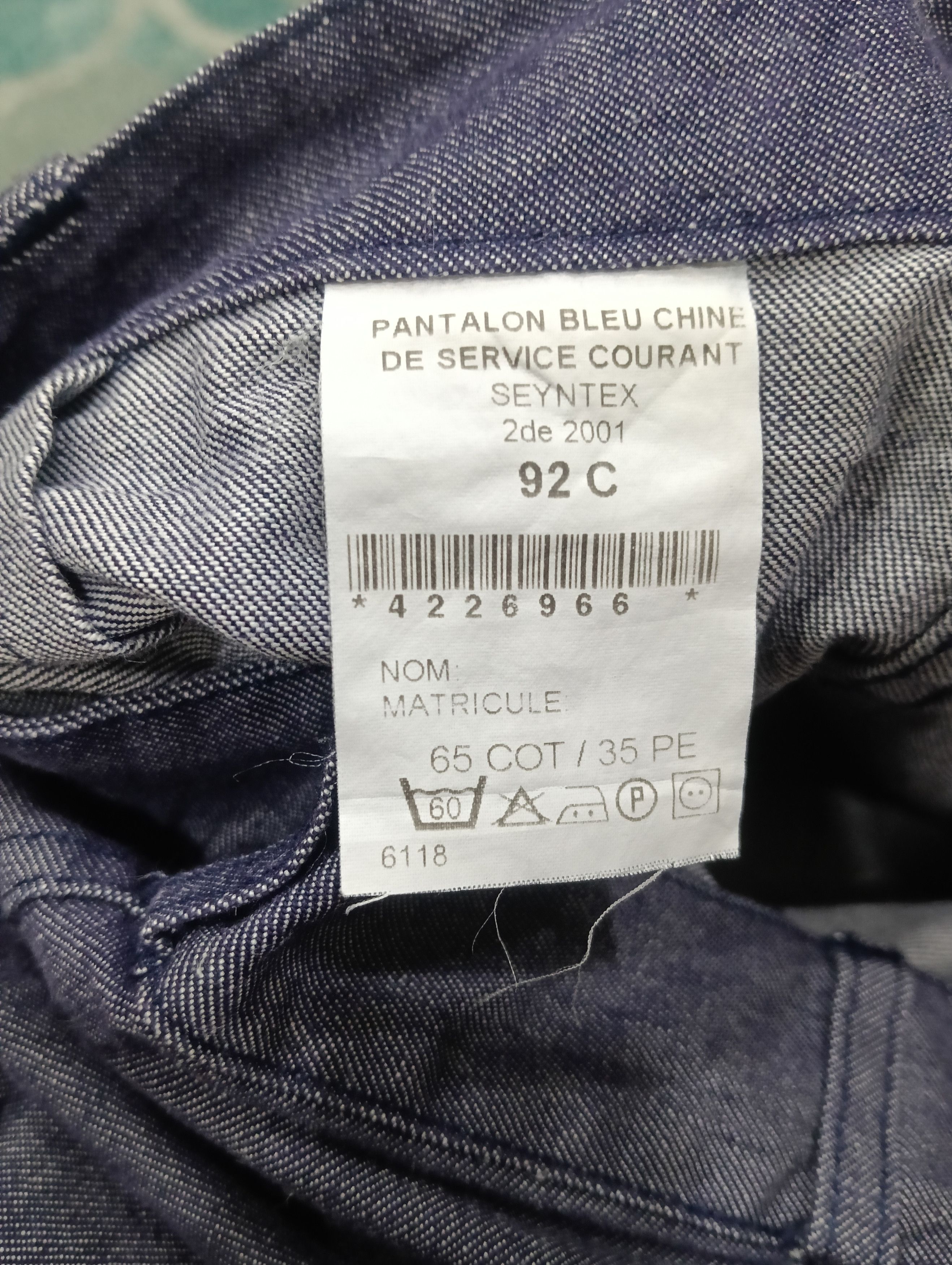 Vintage Vintage 80s France Navy Size US 35 - 7 Thumbnail